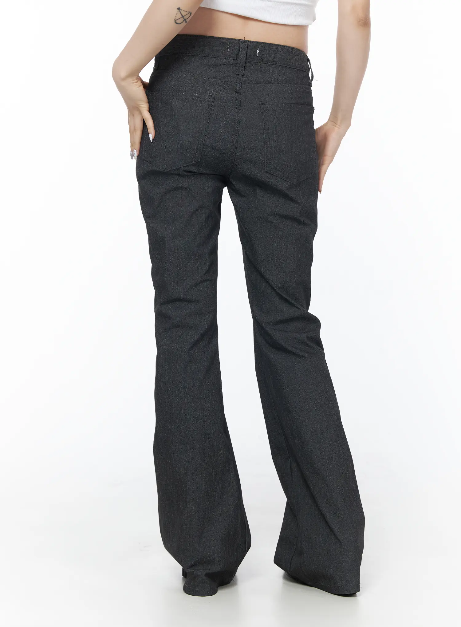 Francis Eyelet Detail Bootcut Pants CU504 - Image 5