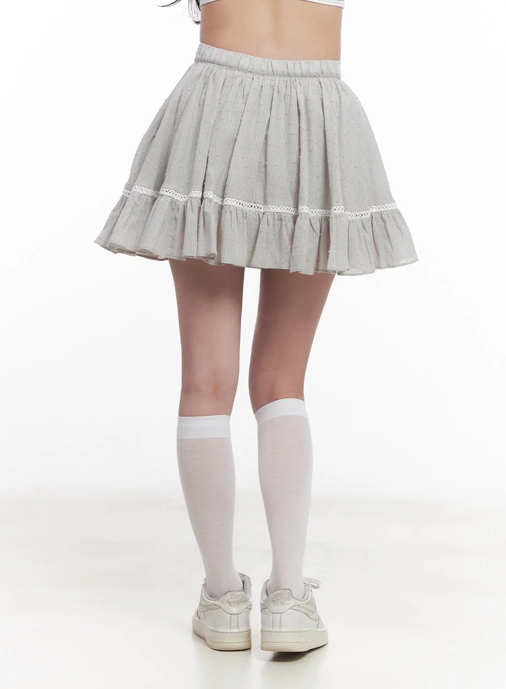 Frill Lace Flare Mini Skirt CY526 - Image 8