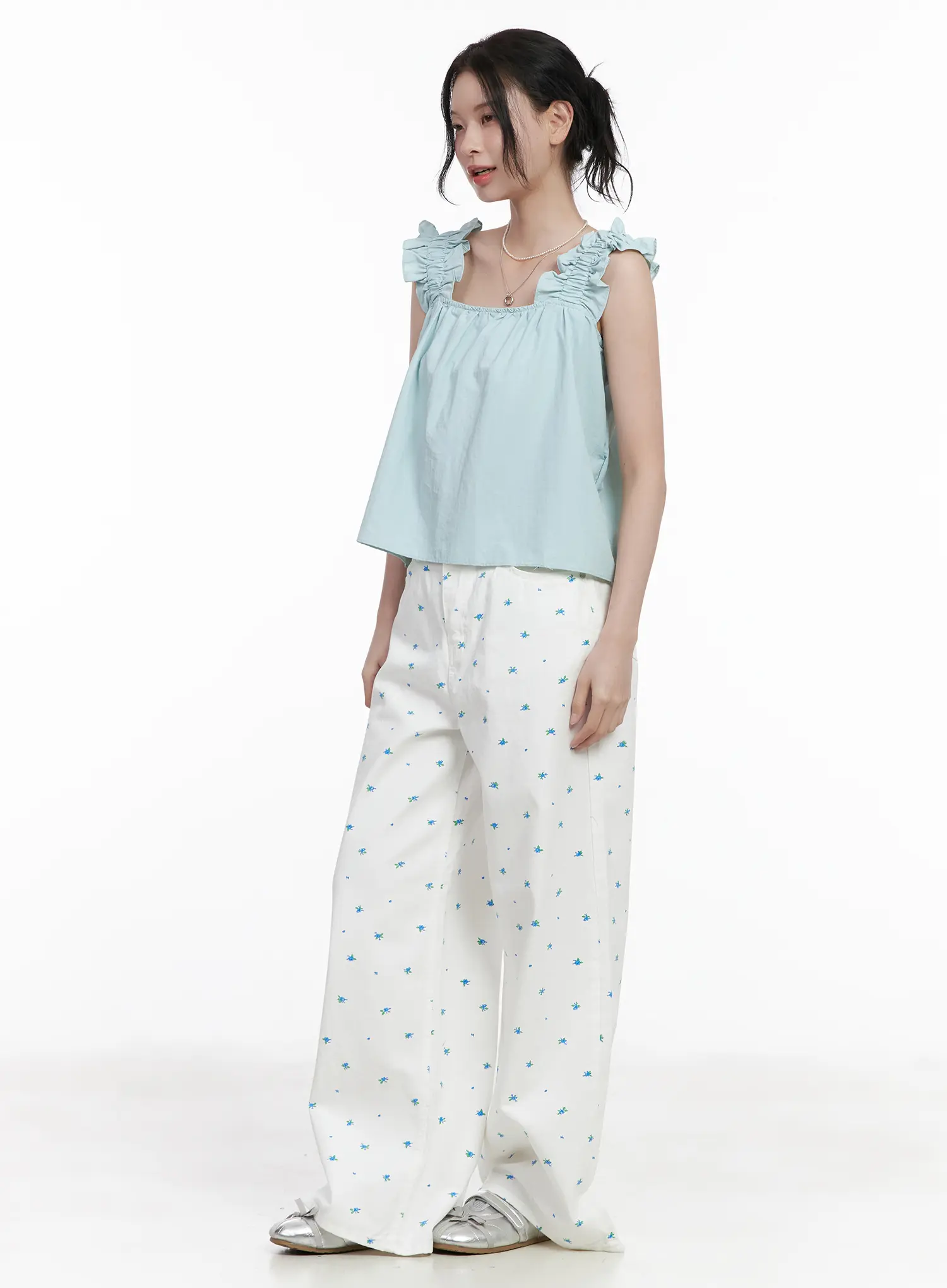 Frill Strap Sleeveless Top CA510 - Image 7