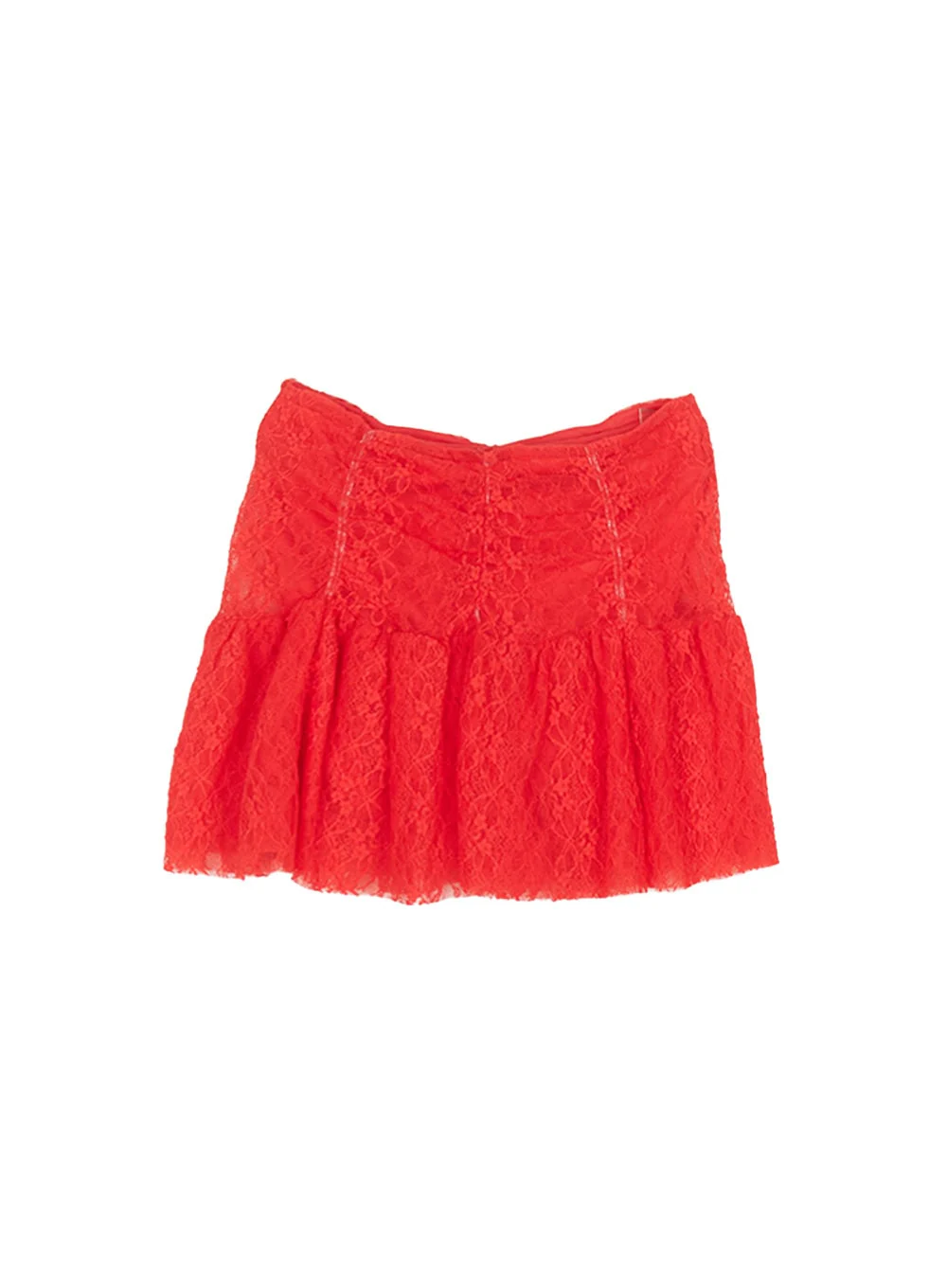 Frill-Trim Lace Skirt CF524 - Image 9