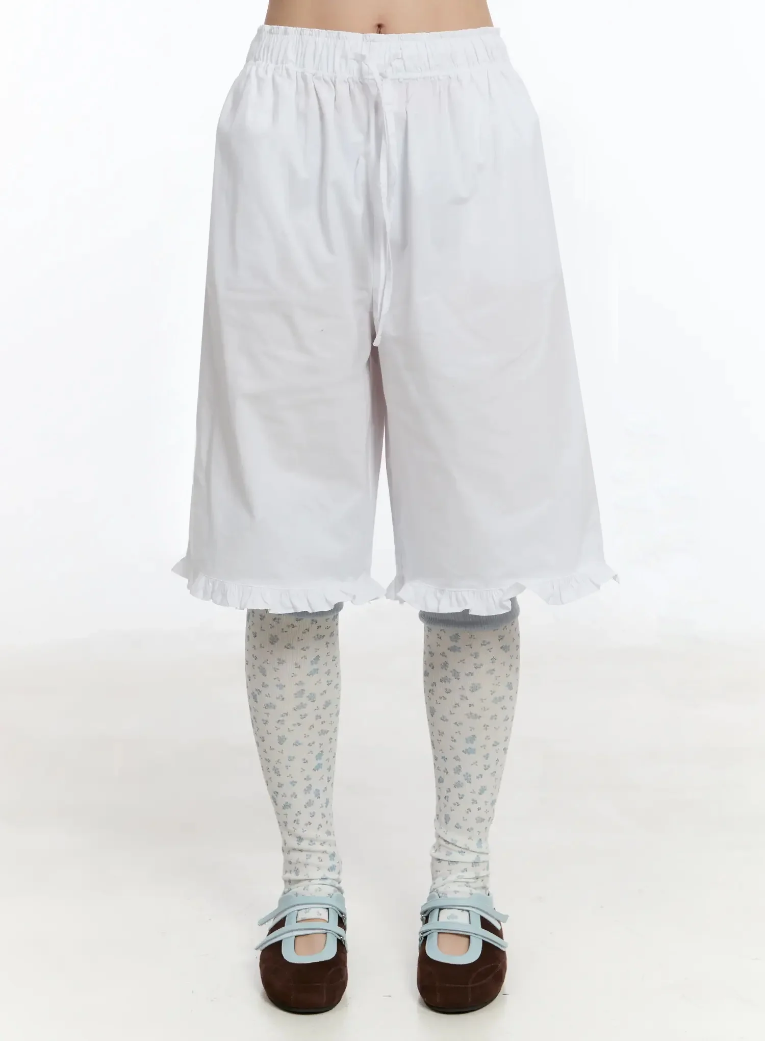 Frilled Cotton Shorts IM509