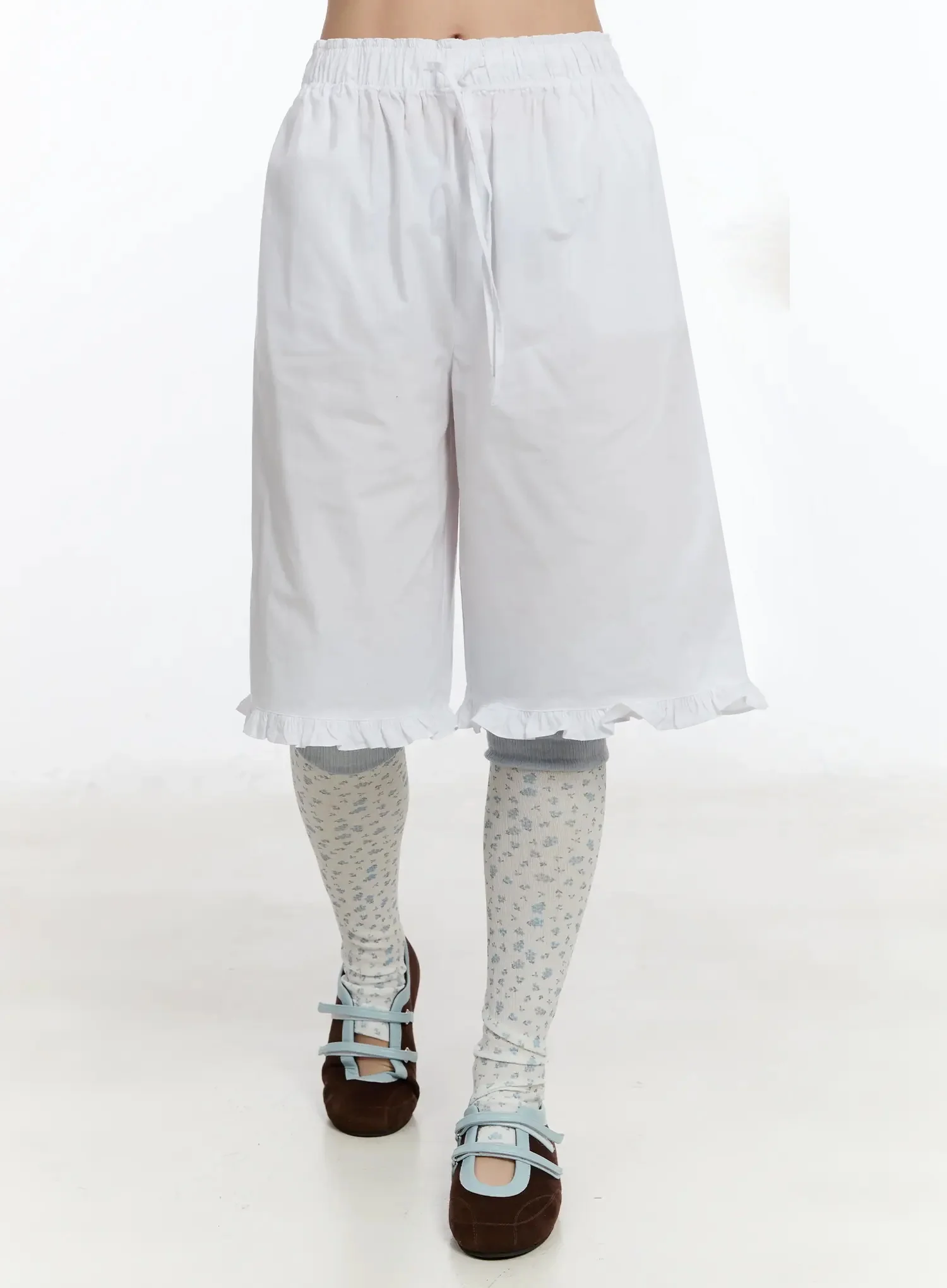 Frilled Cotton Shorts IM509 - Image 11