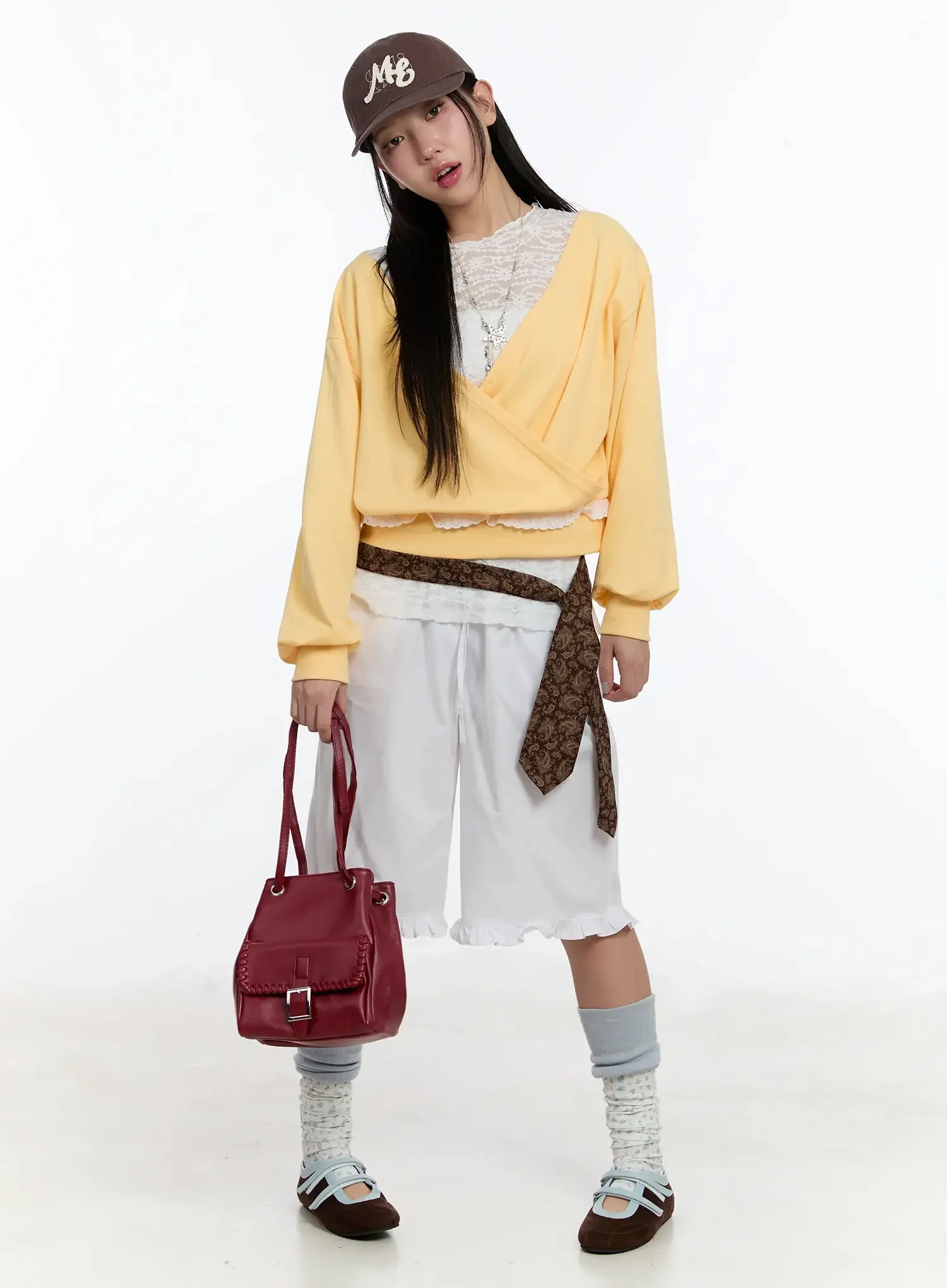 Frilled Cotton Shorts IM509 - Image 2