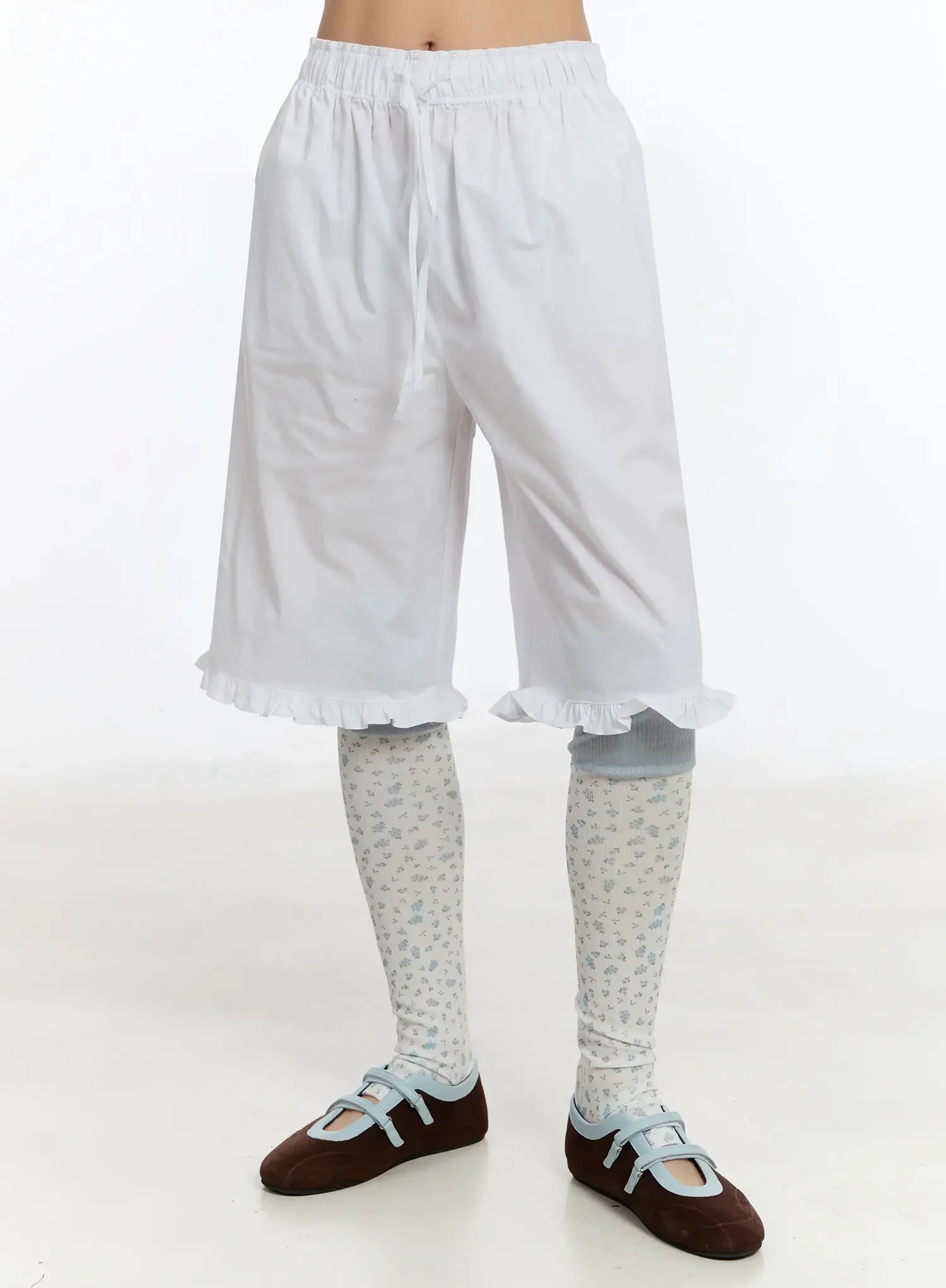 Frilled Cotton Shorts IM509 - Image 5