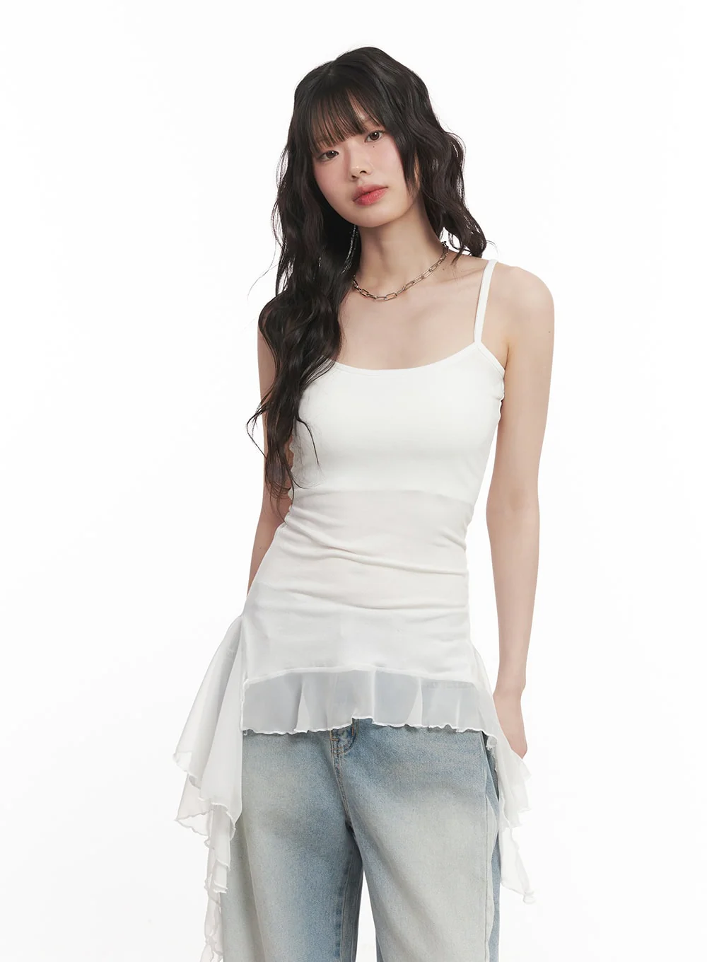 Frilly Flared Cami Top CM520 - Image 11