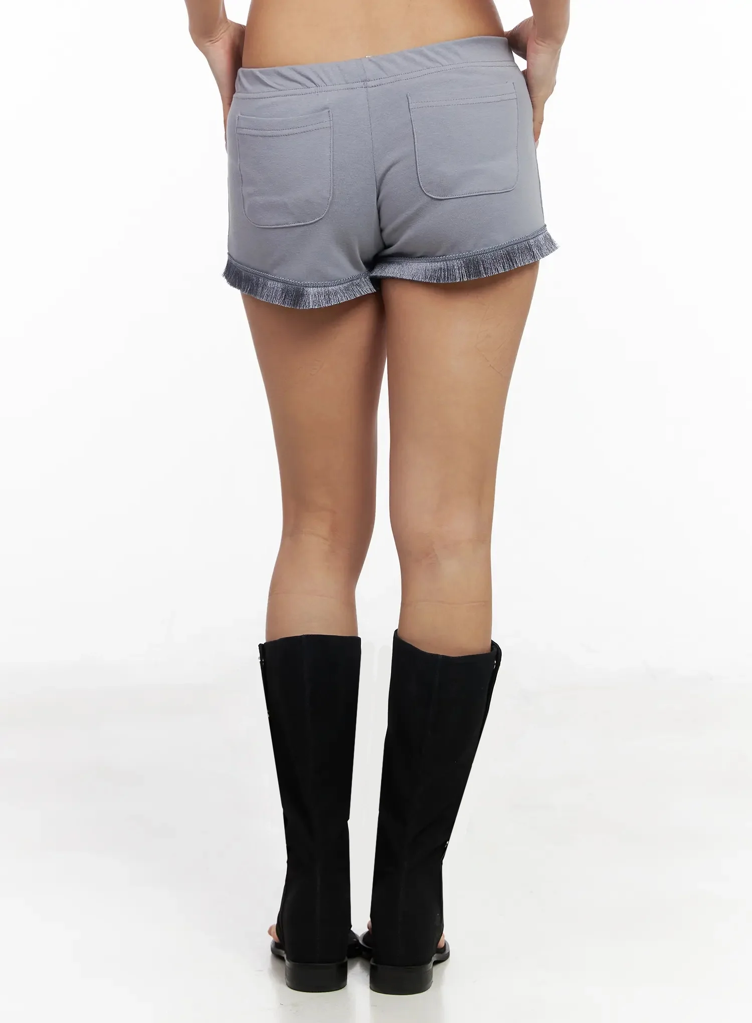 Fringe Trim Shorts IY501 - Image 11