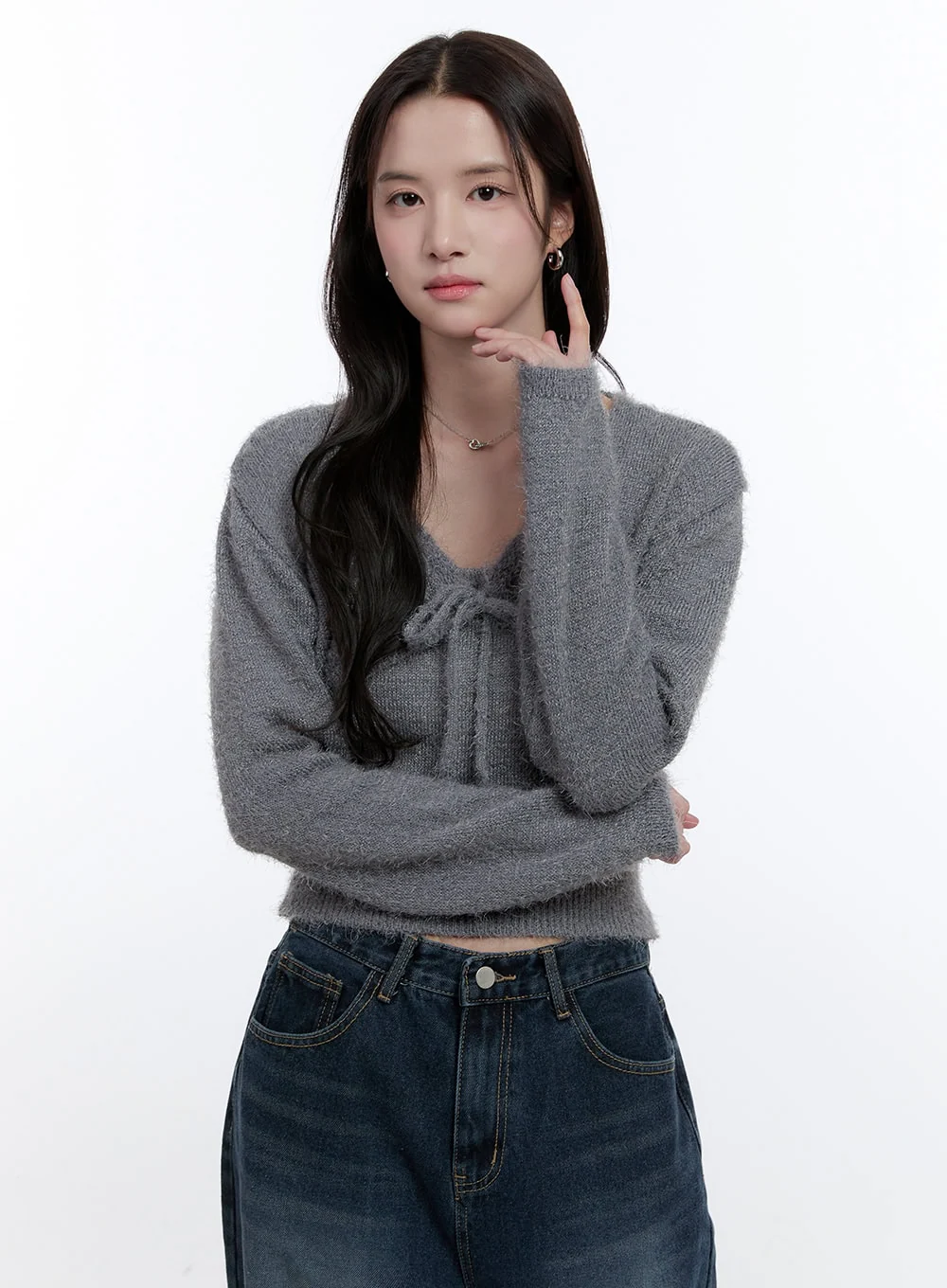 Fuzzy Bolero Cardigan & Tank Set ON418 - Image 10