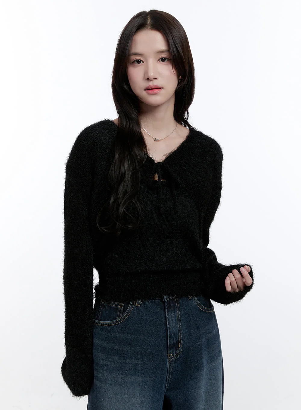 Fuzzy Bolero Cardigan & Tank Set ON418 - Image 6