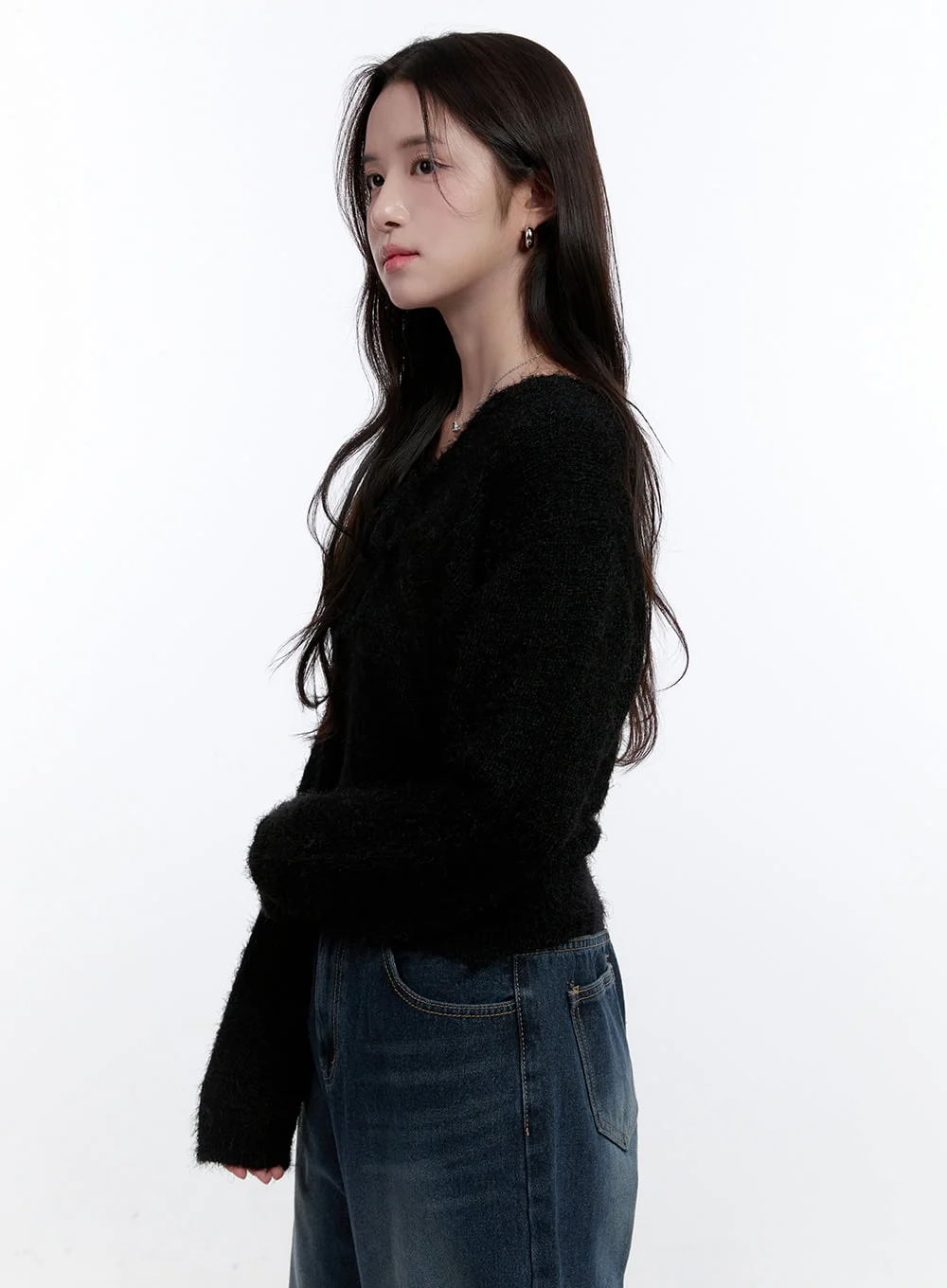 Fuzzy Bolero Cardigan & Tank Set ON418 - Image 7