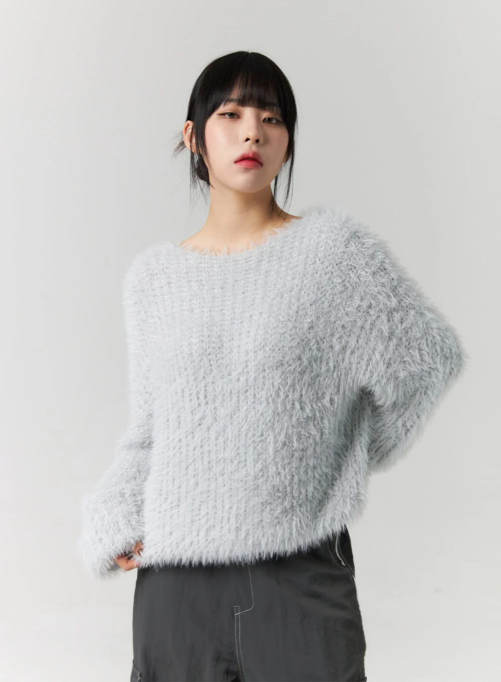 Fuzzy Knit Sweater CS313 - Image 2