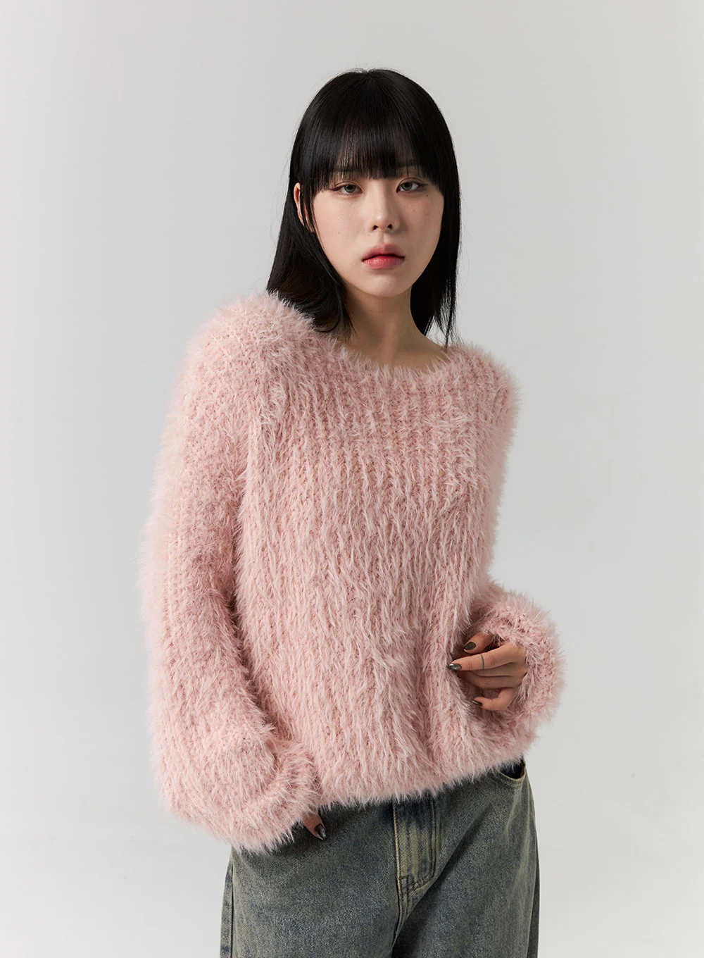 Fuzzy Knit Sweater CS313 - Image 6
