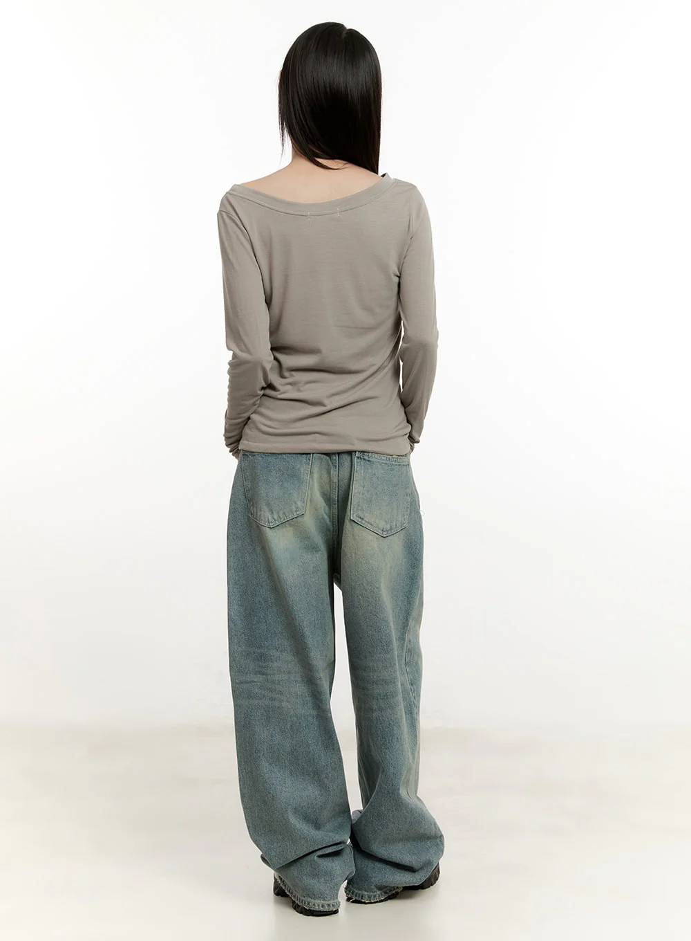 Galinda Washed Baggy Jeans CM513 - Image 7
