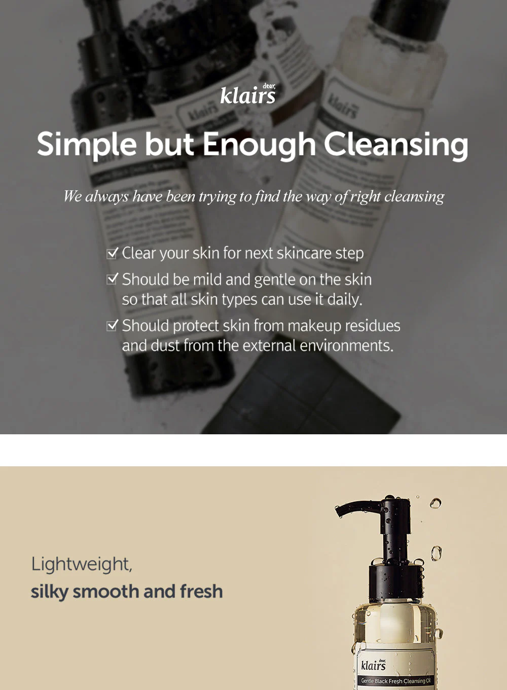 Gentle Black Fresh Cleansing Oil (150ml) - Image 3
