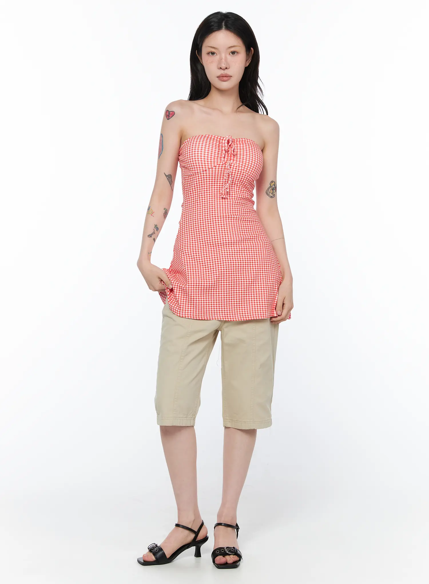 Gingham Tube Top CA524 - Image 3