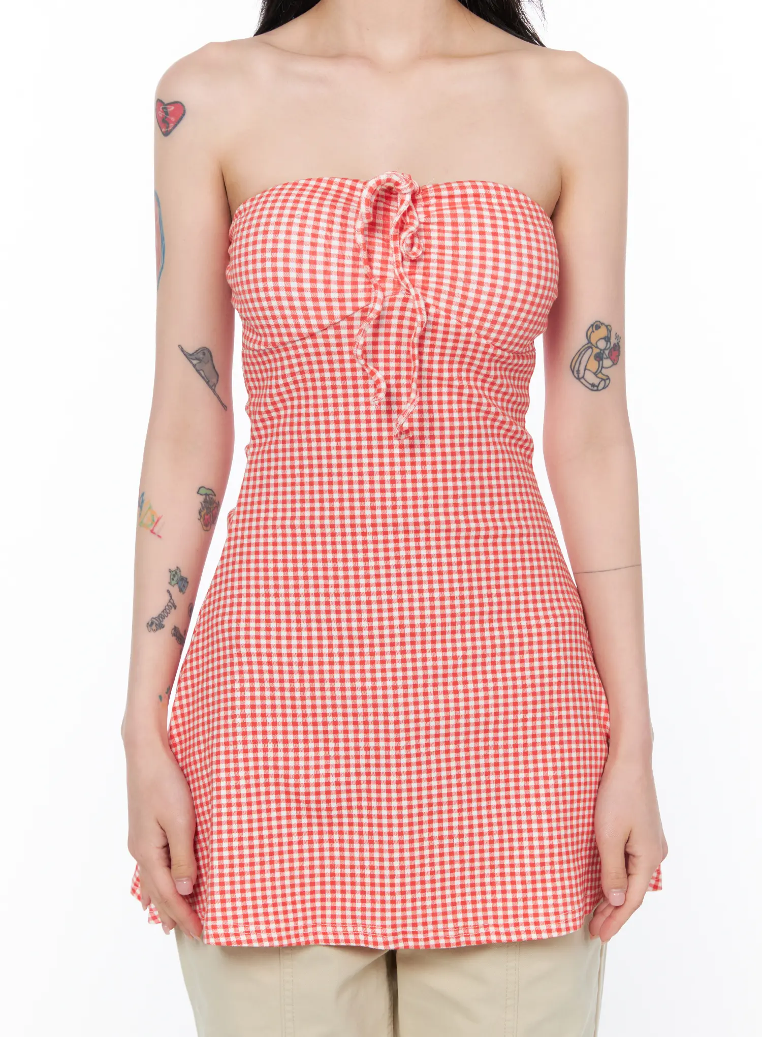 Gingham Tube Top CA524 - Image 9