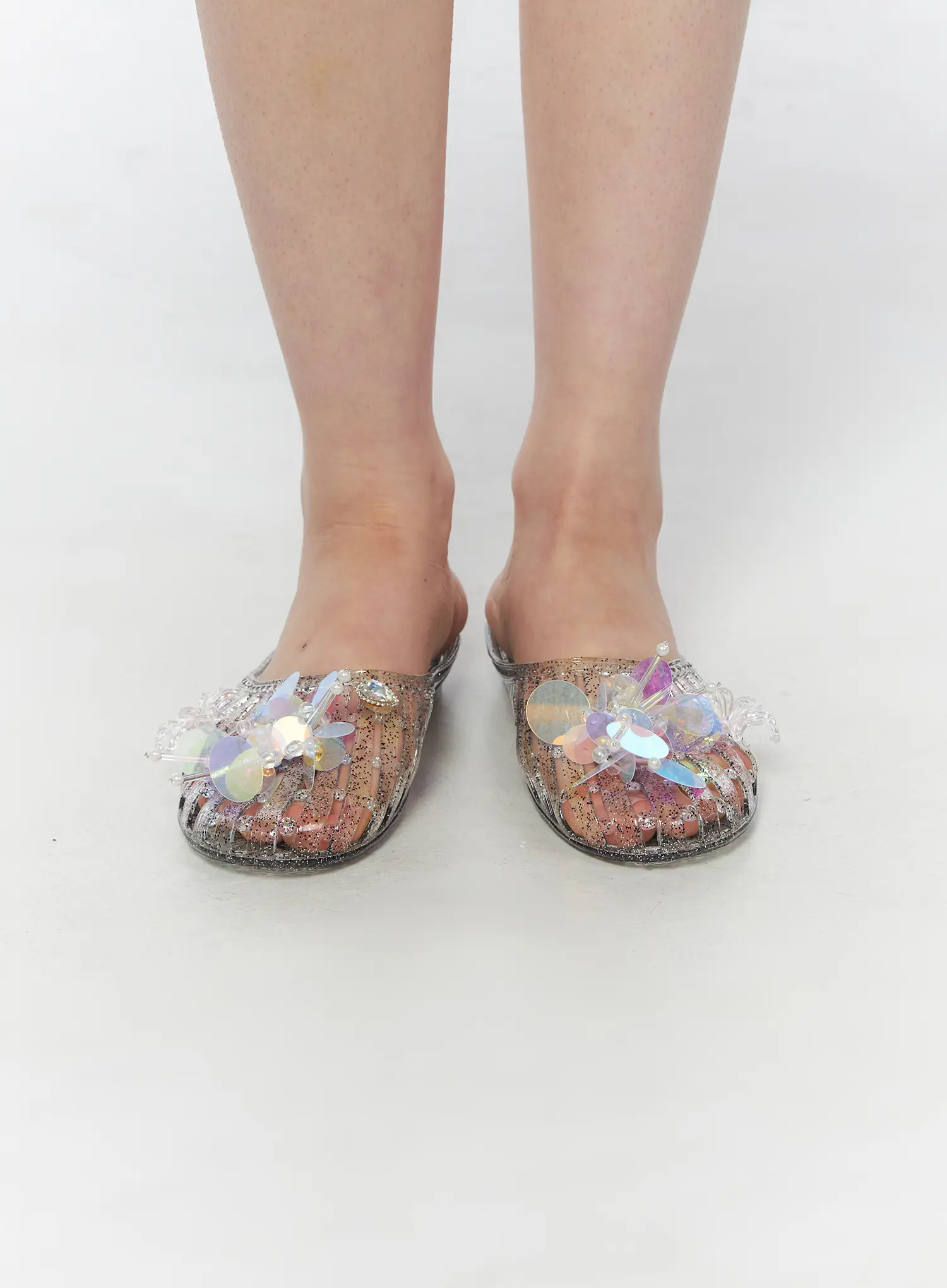 Glitter Jelly Slip-Ons CY528 - Image 2