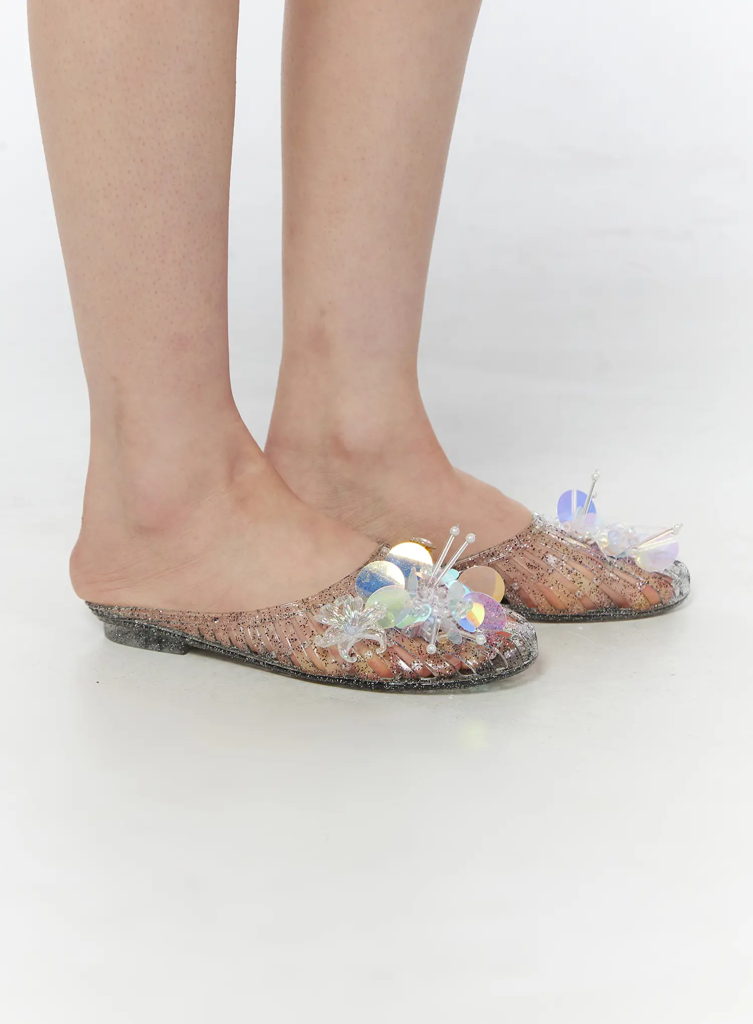 Glitter Jelly Slip-Ons CY528 - Image 3