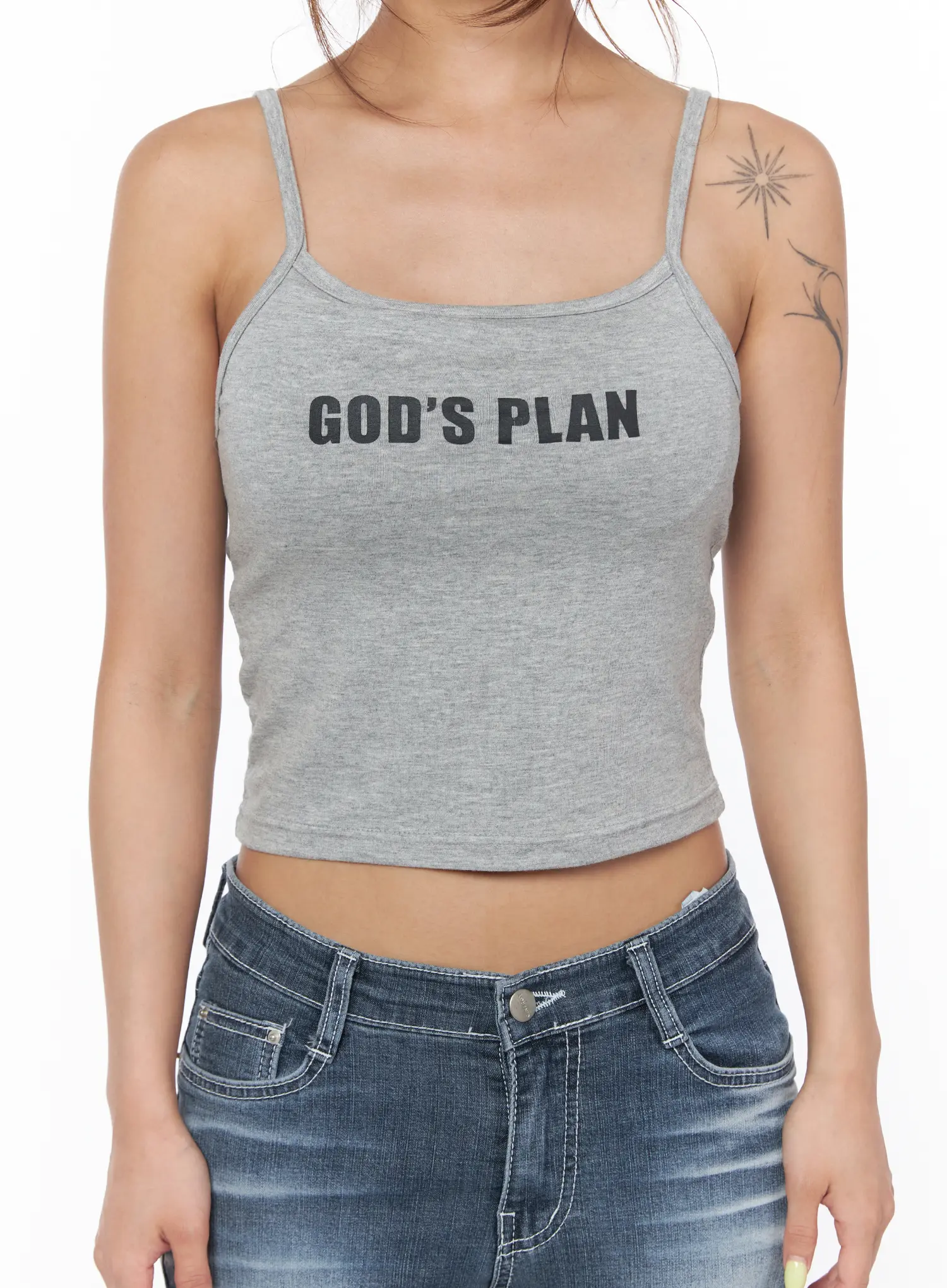 Graphic Crop Tank Top CU502 - Image 4