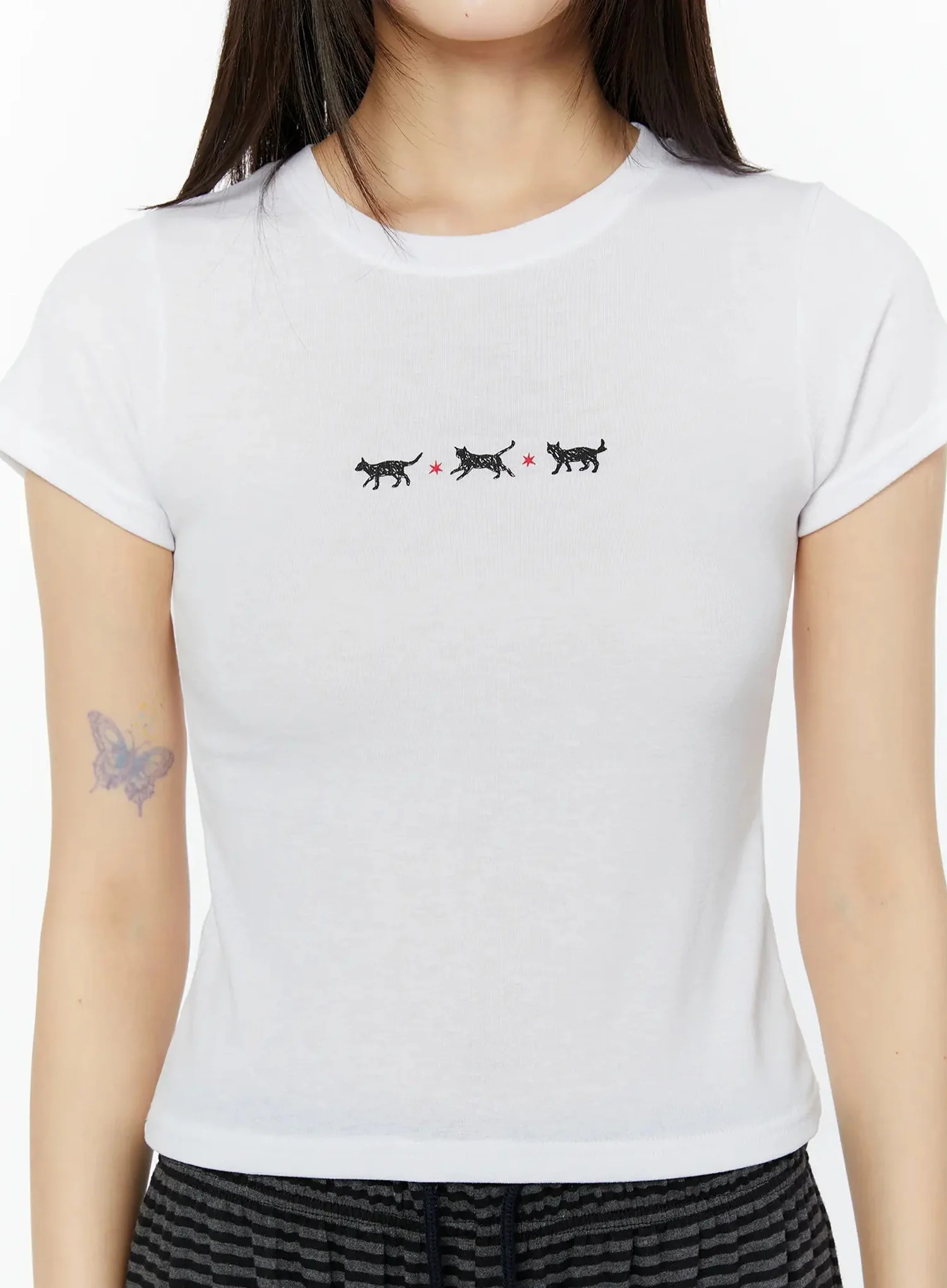 Graphic Cropped T-Shirt CU515 - Image 6