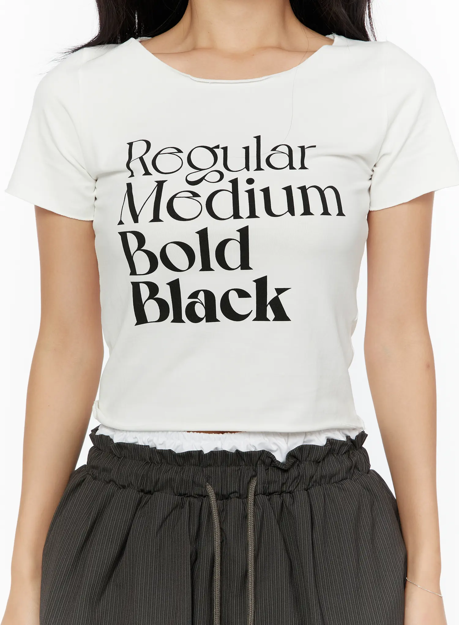 Graphic Cropped Tee CU526 - Image 8