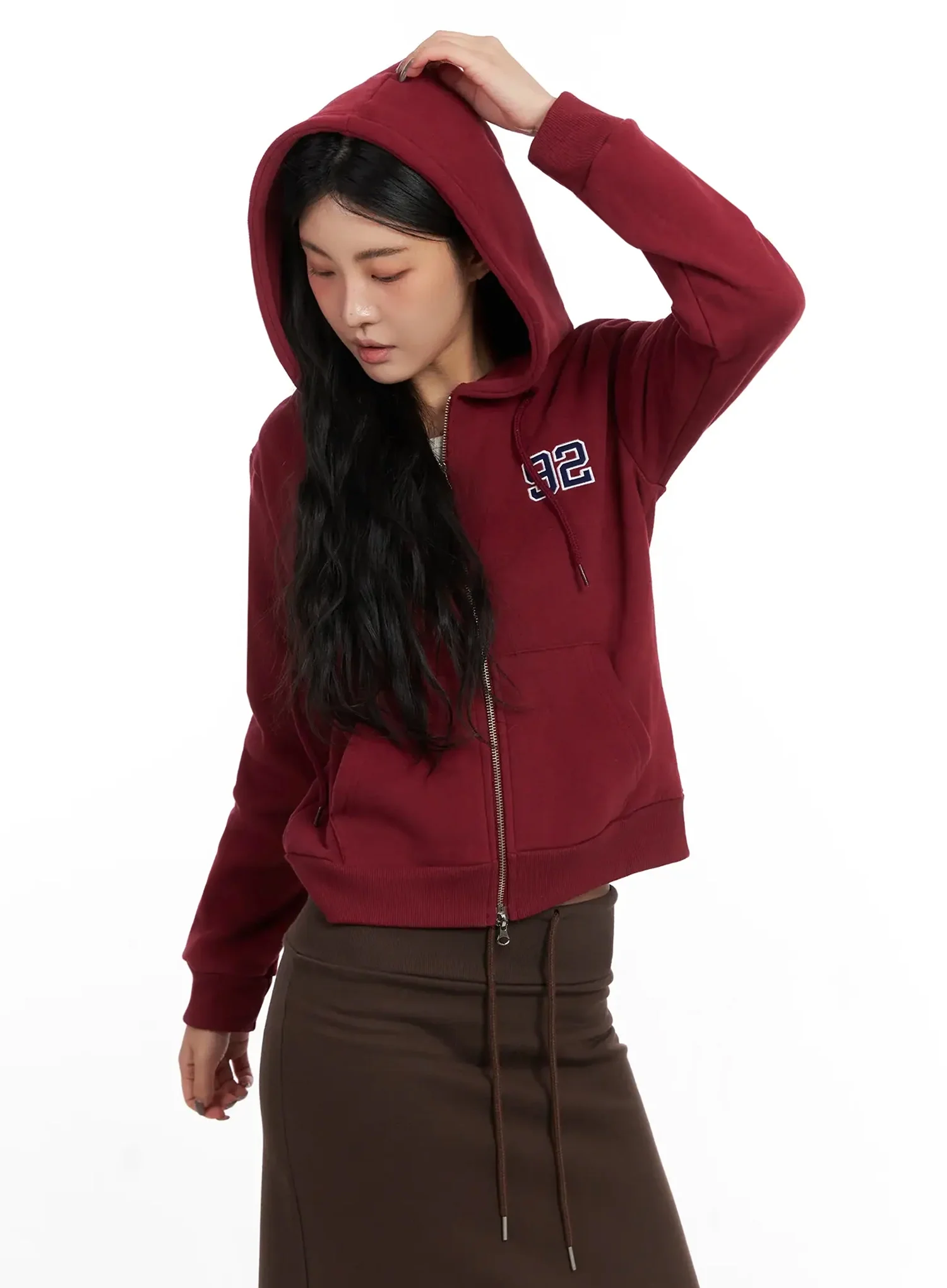 Graphic Fleece Zip Up Hoodie IN528 - Image 11