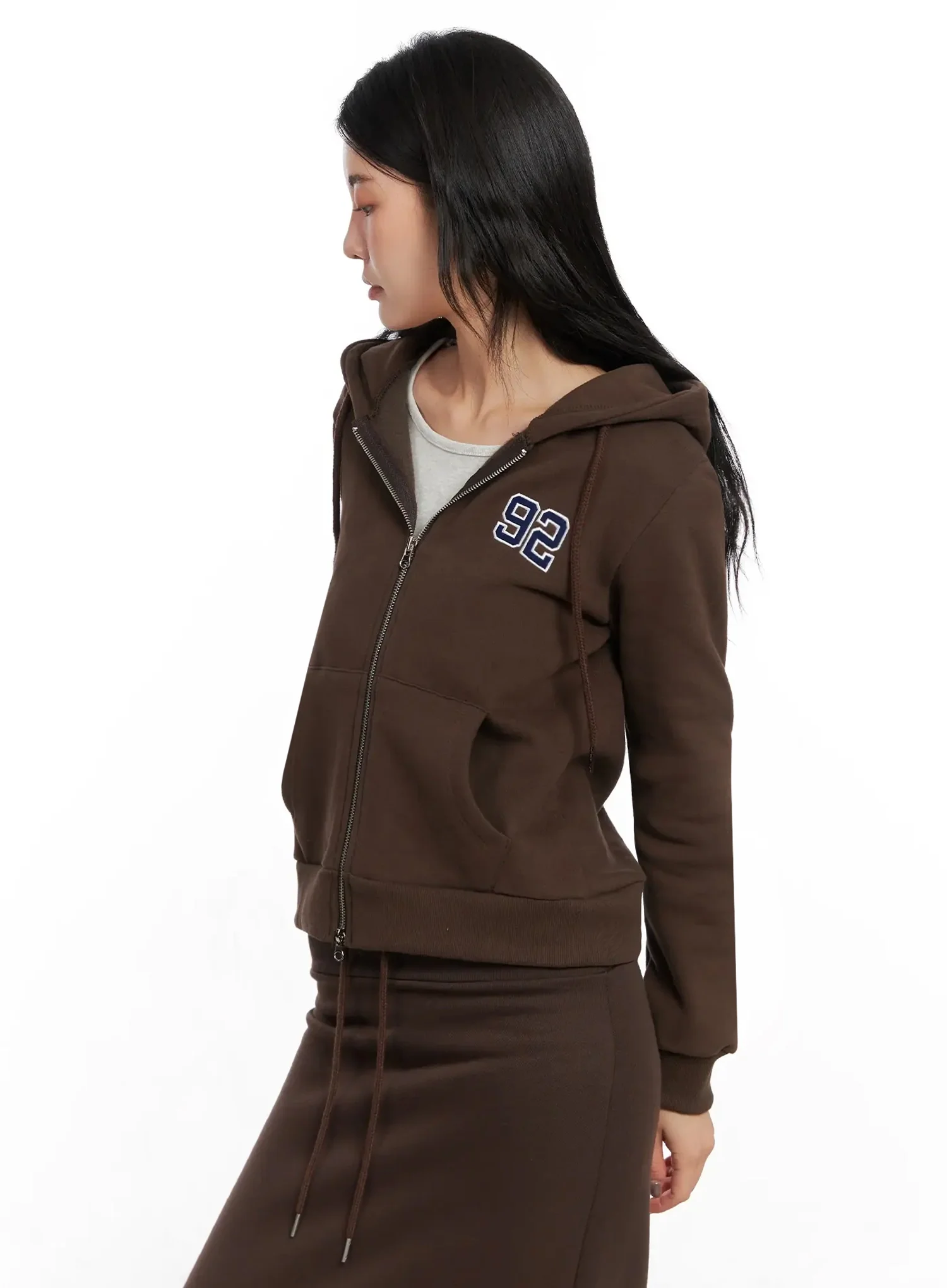 Graphic Fleece Zip Up Hoodie IN528 - Image 6