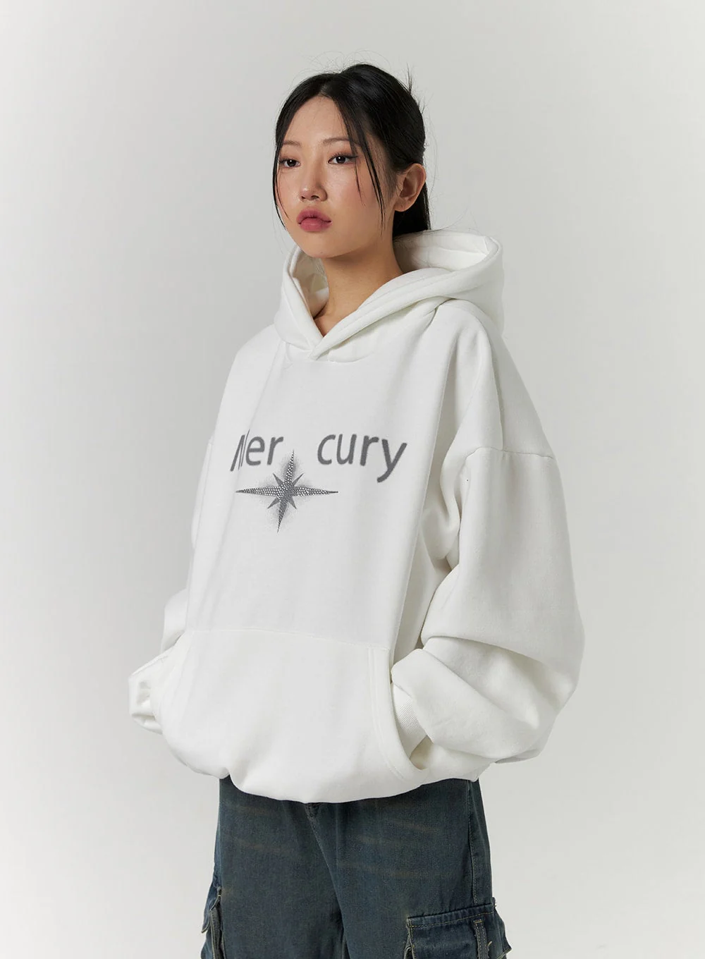 Graphic Lettering Hooded Sweatshirt CD312 - Image 5