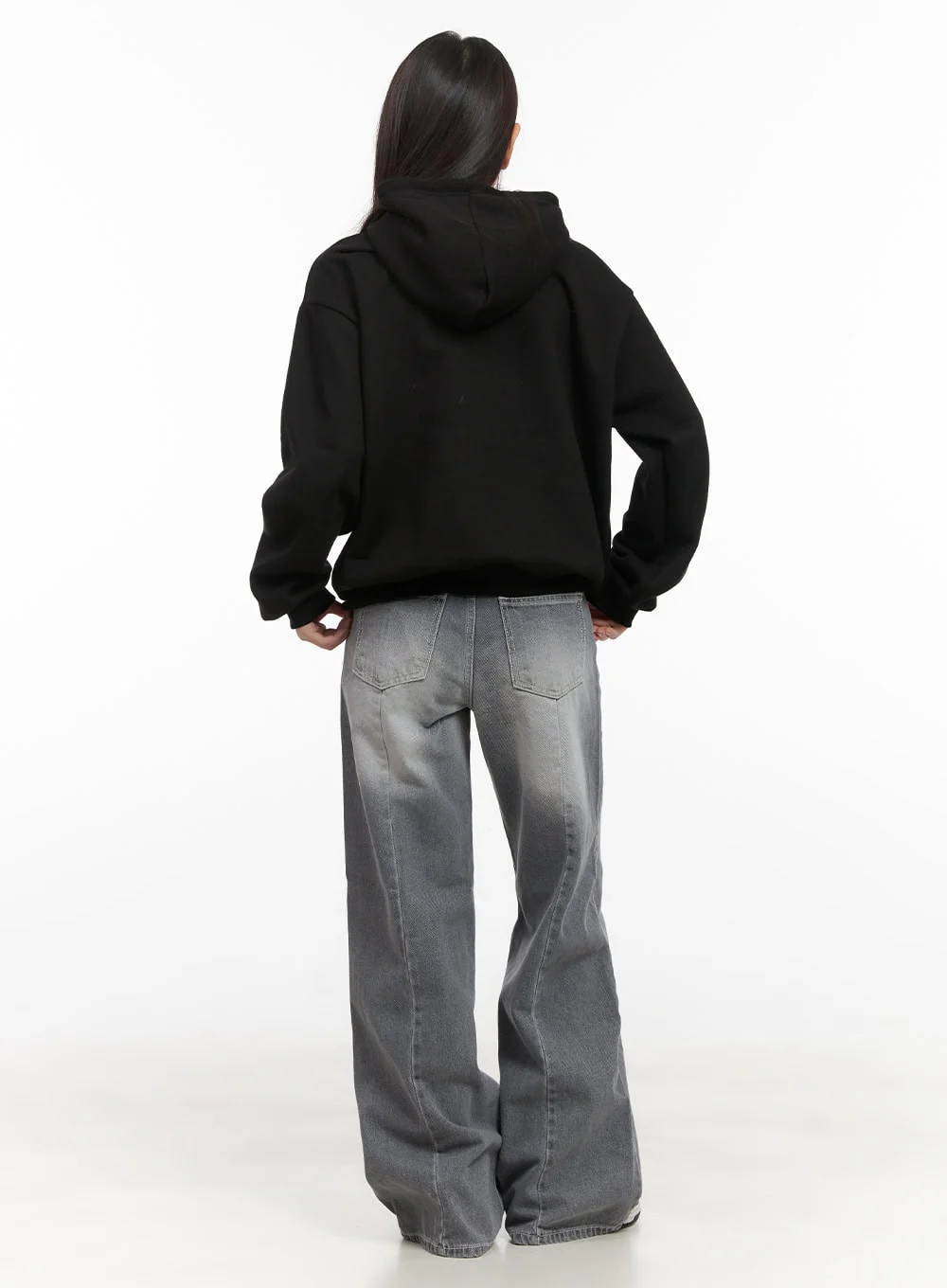 Graphic Lettering Hooded Sweatshirt CD416 - Image 4