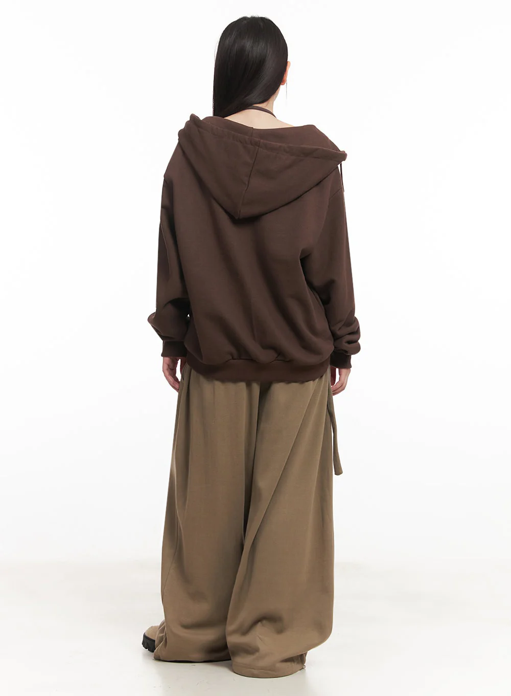 Graphic Oversize Zip-Up Hooded Jacket IM528 - Image 13