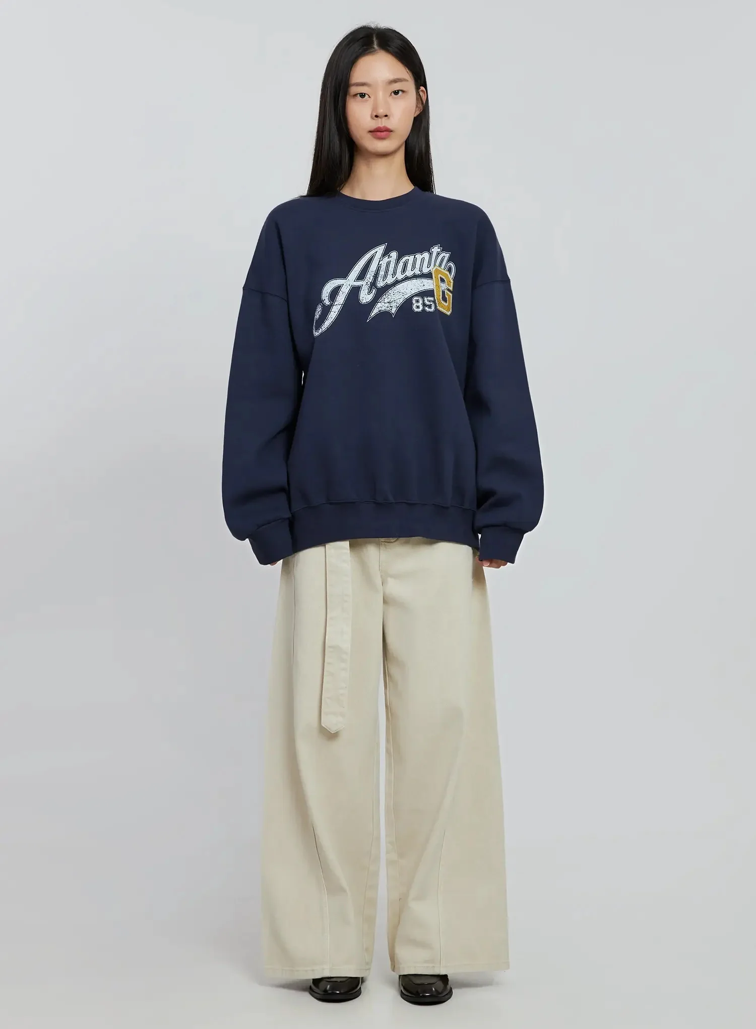 Graphic Oversized Crewneck IO530 - Image 7