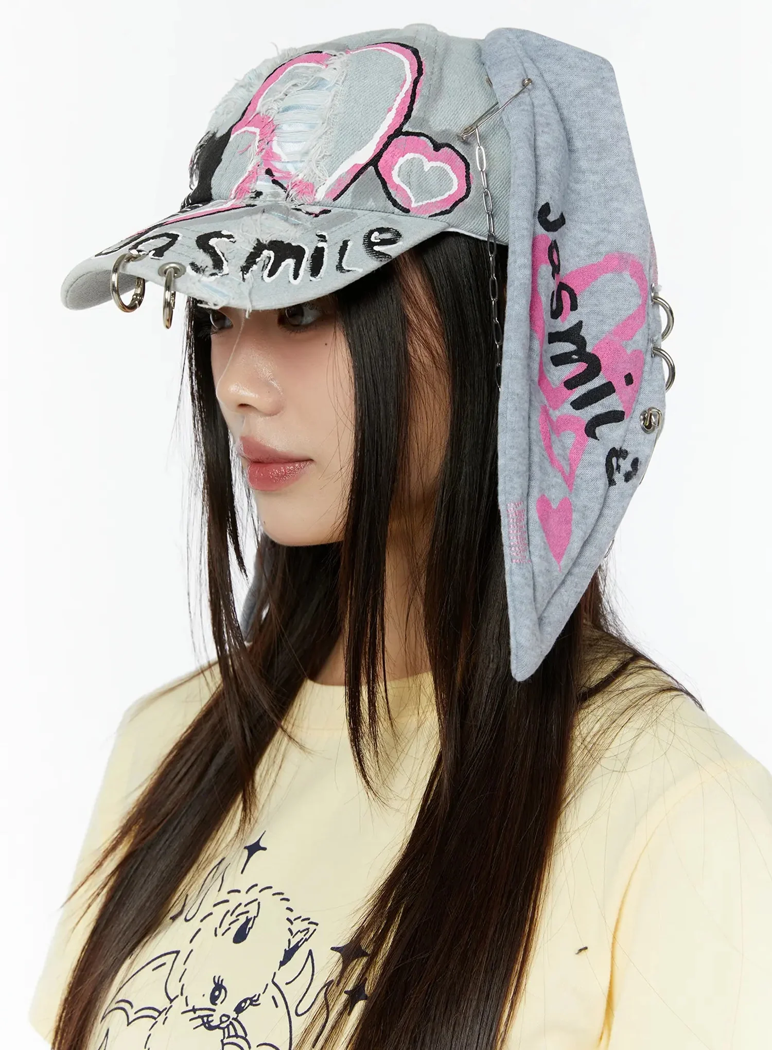 Graphic Painted Ear Flap Hat CU515 - Image 2