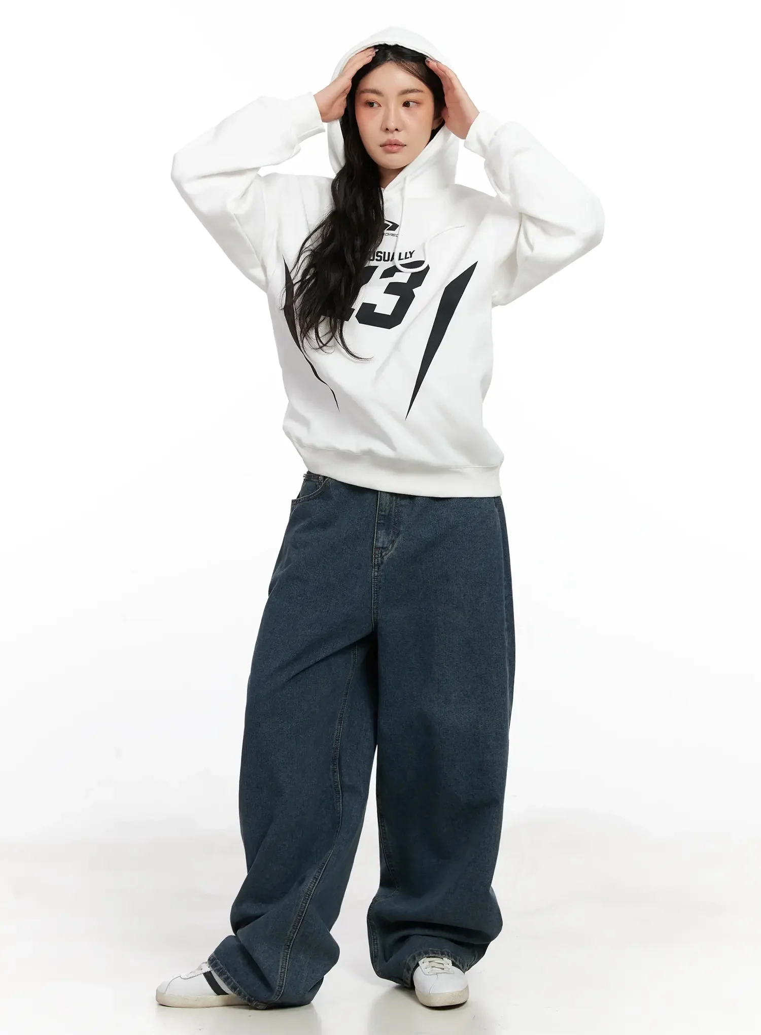 Graphic Print Oversized Hoodie IN528 - Image 11