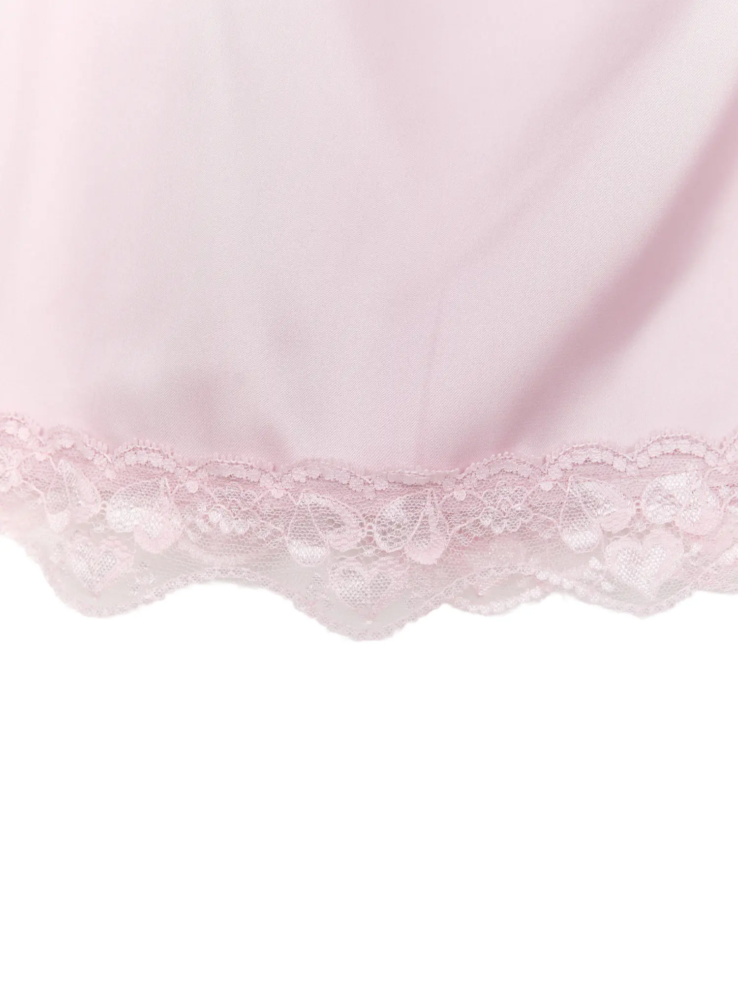 Graphic Print Satin Lace-Trim Midi Skirt CU503 - Image 11