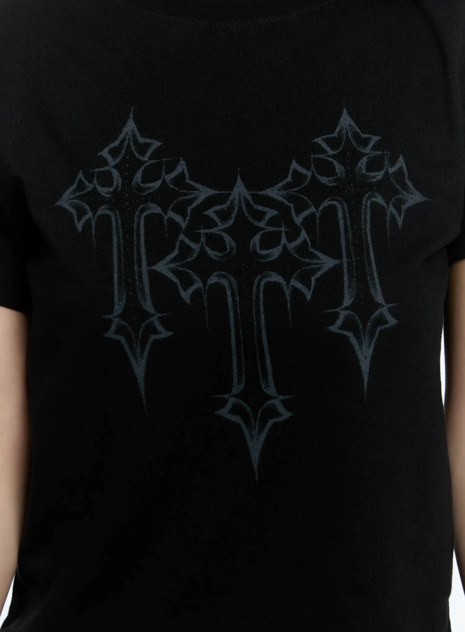 Graphic Print Semi-Crop Tee CL530 - Image 10