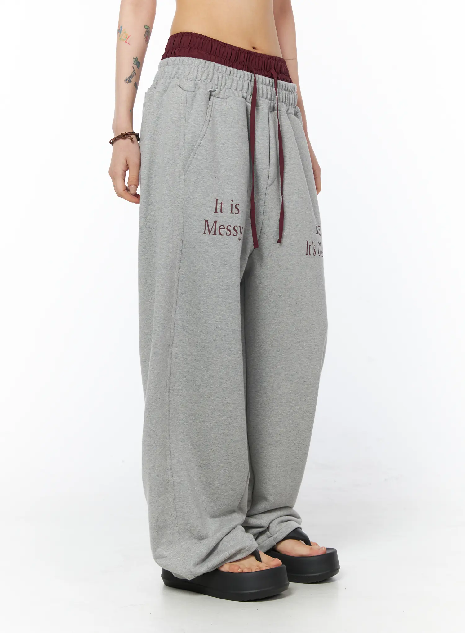 Graphic Print Sweatpants CY528 - Image 4