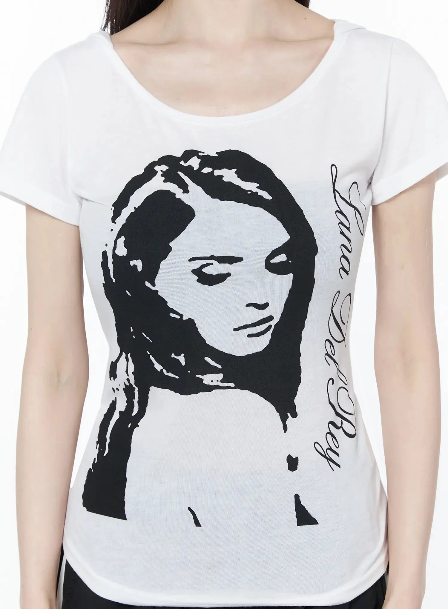 Graphic Slim Fit Short Sleeve Hoodie IU512 - Image 6