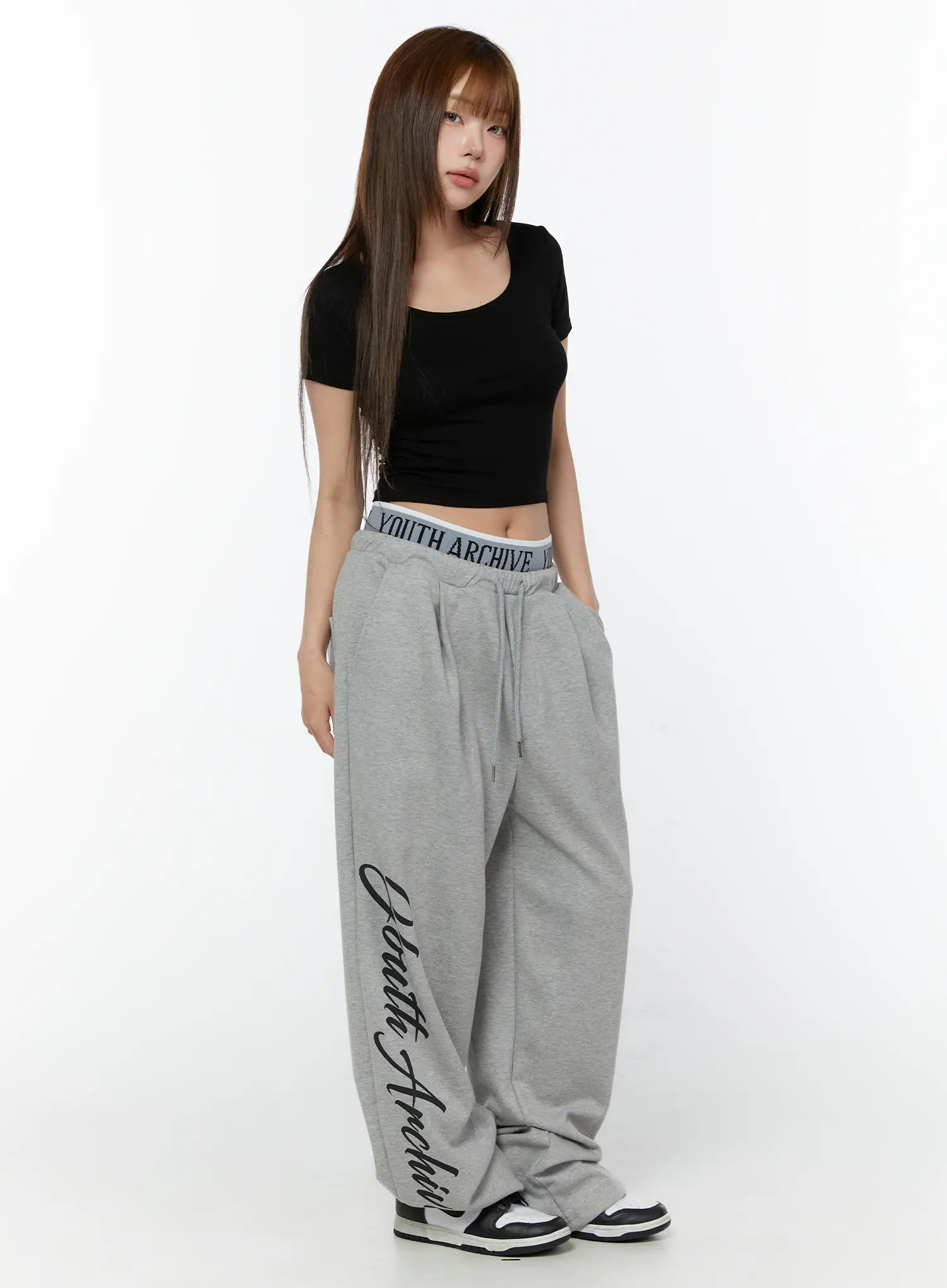 Graphic Wide Leg Sweatpants CY518 - Image 7