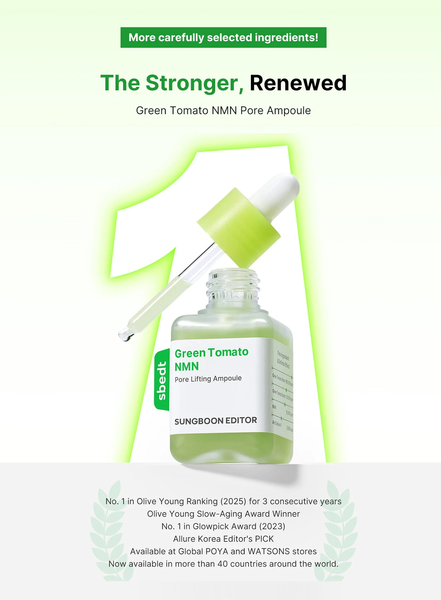 Green Tomato NMN Pore Minimizing Ampoule (40ml) - Image 4