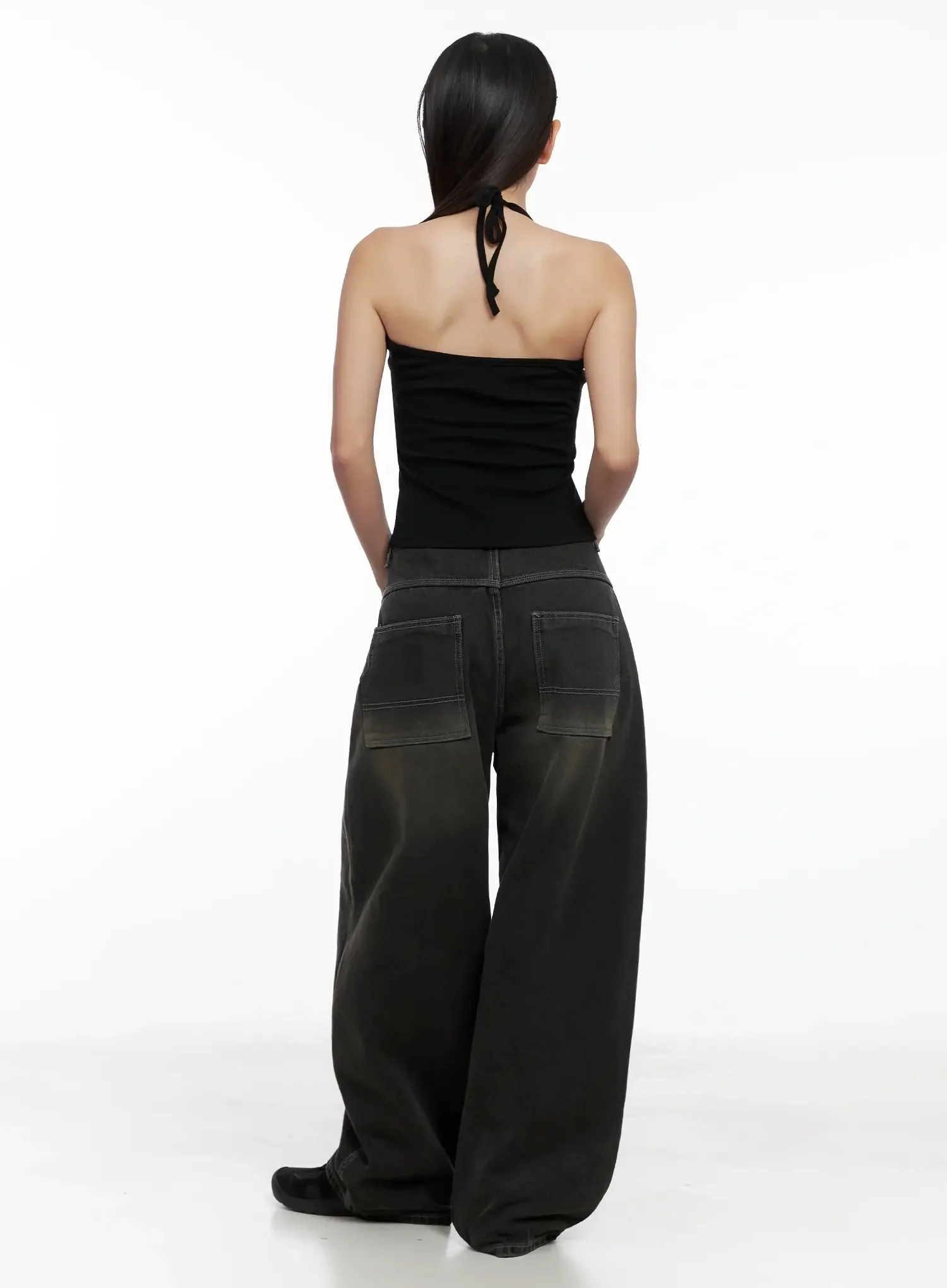 Halter Neck Cropped Tank Top IG527 - Image 9