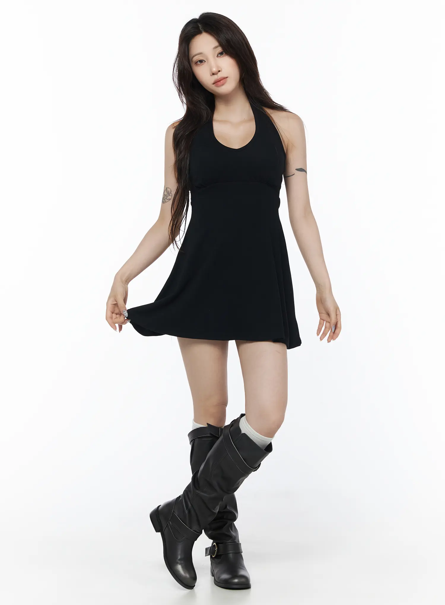 Halter Padded Mini Dress CU504 - Image 11