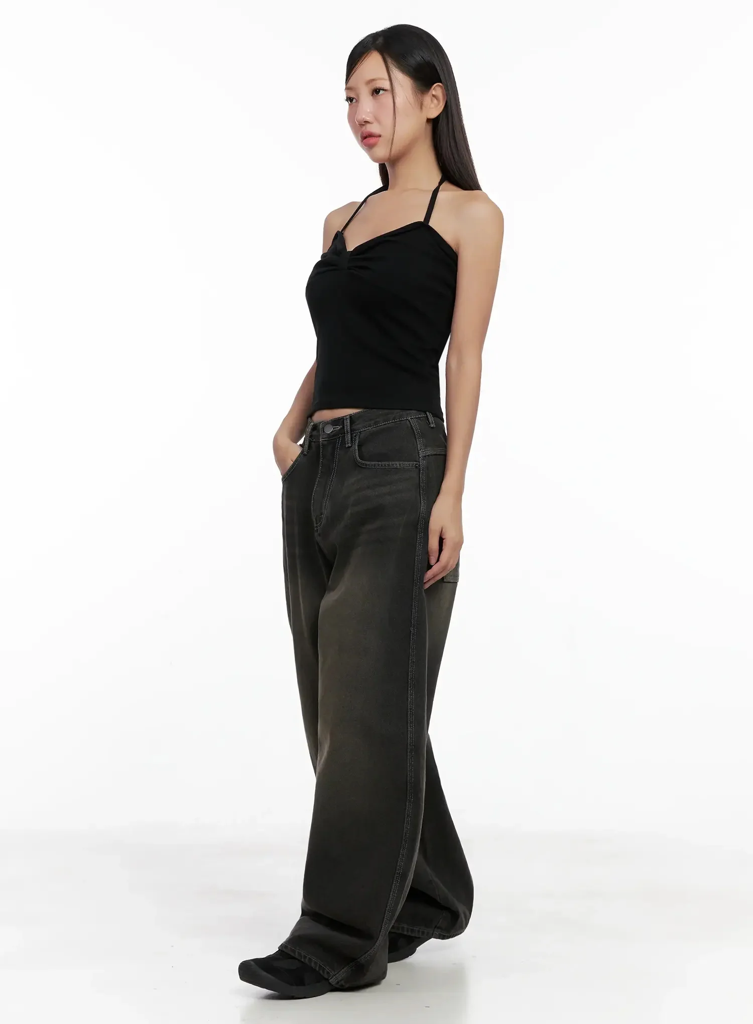Hari Dark Washed Baggy Jeans IG527 - Image 11