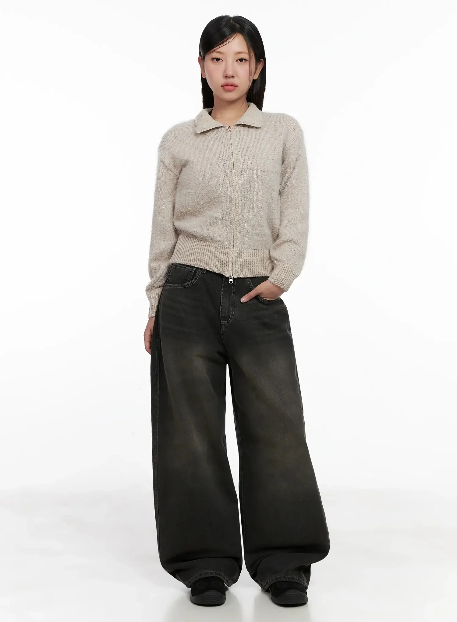 Hari Dark Washed Baggy Jeans IG527 - Image 5