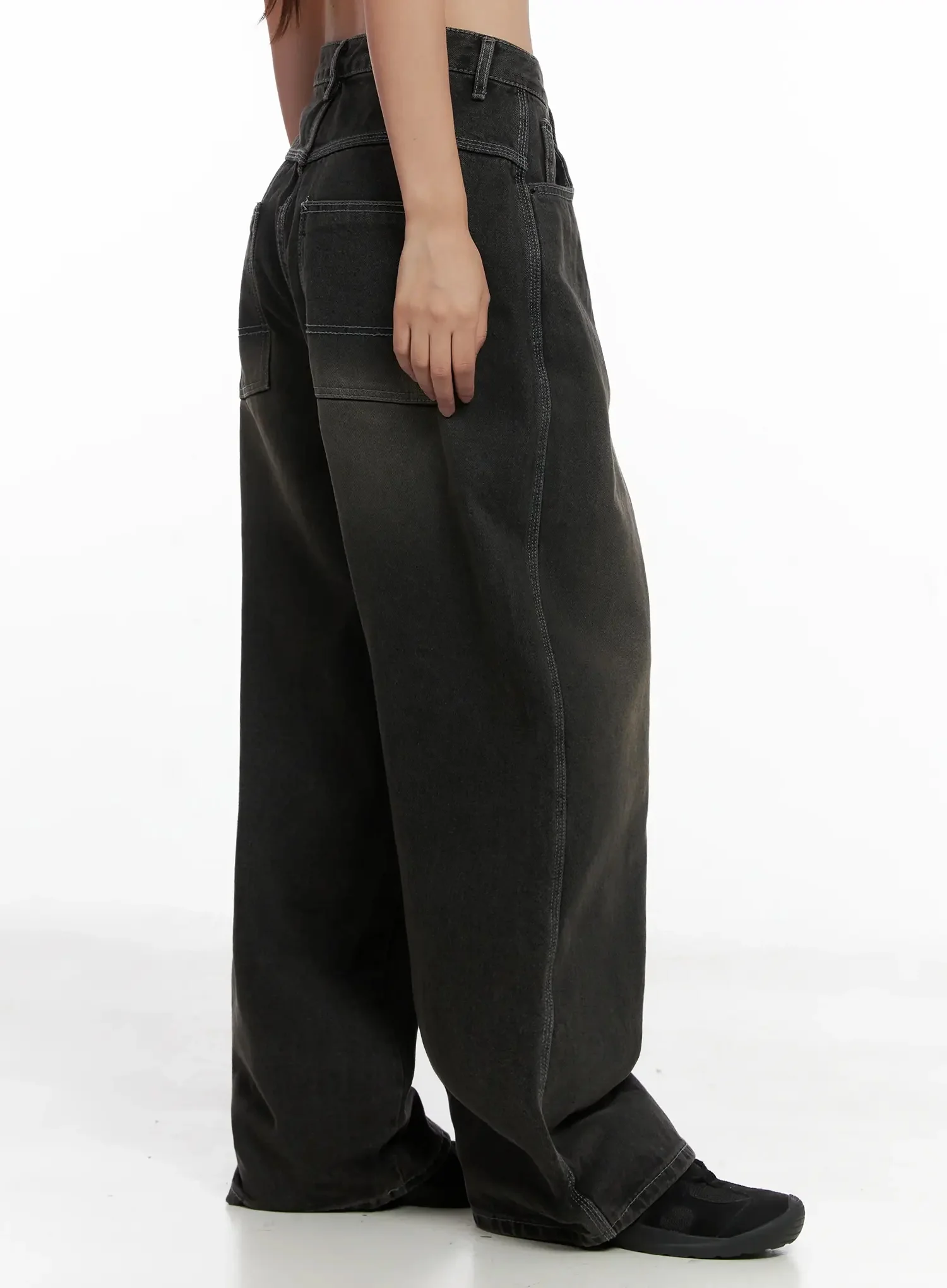 Hari Dark Washed Baggy Jeans IG527 - Image 9