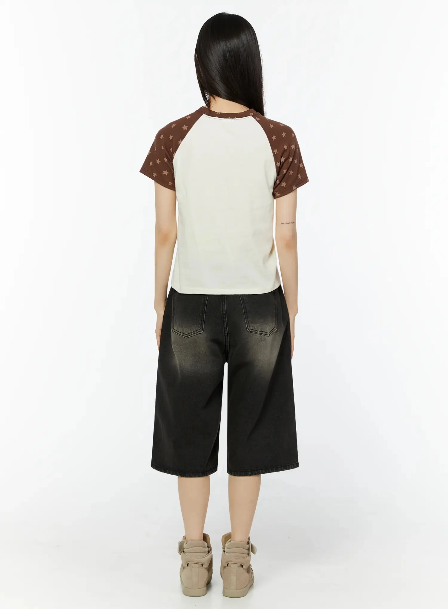 Heart Accent Casual T-Shirt IU518 - Image 5