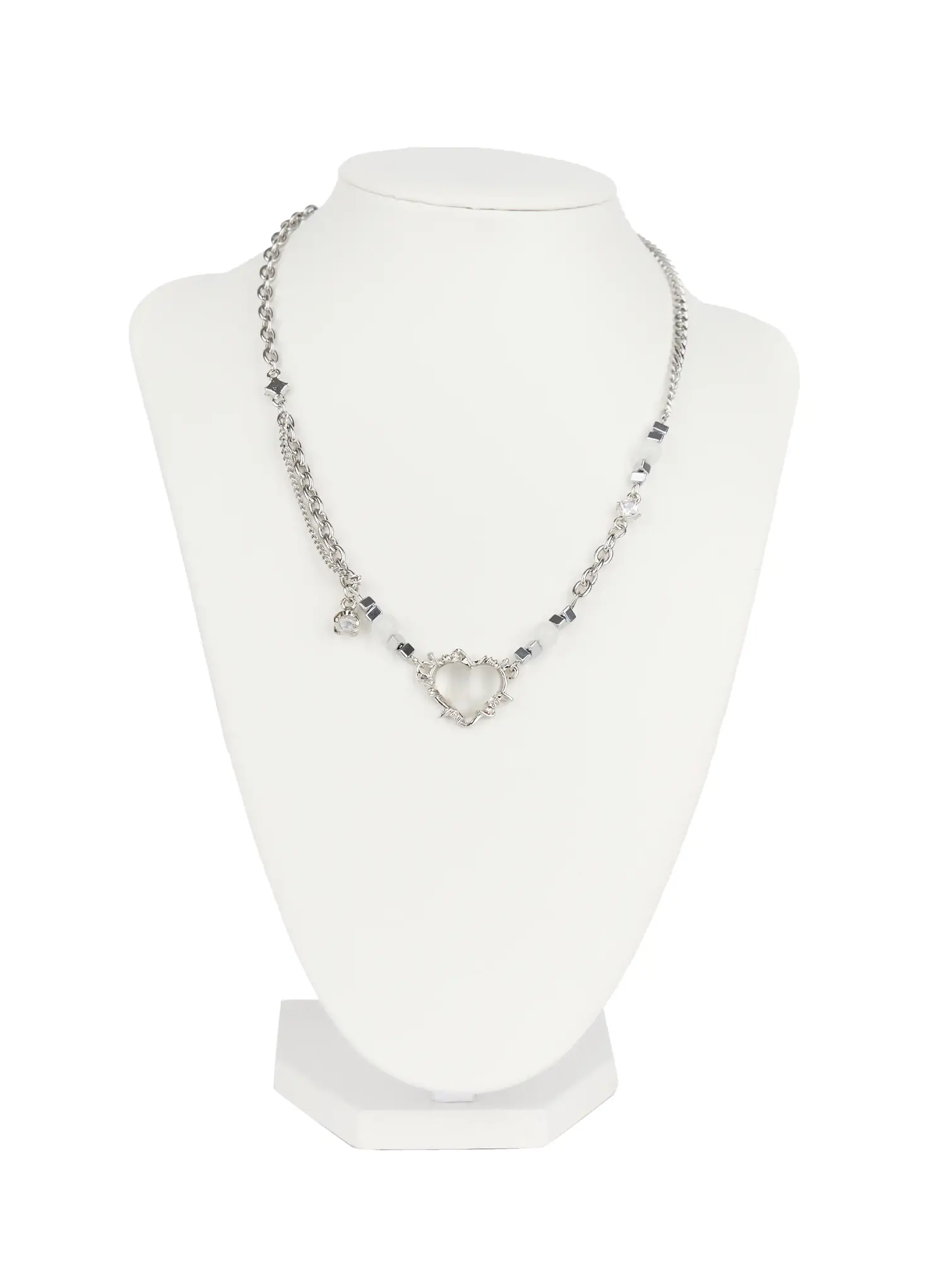 Heart Bead Necklace CO503 - Image 3