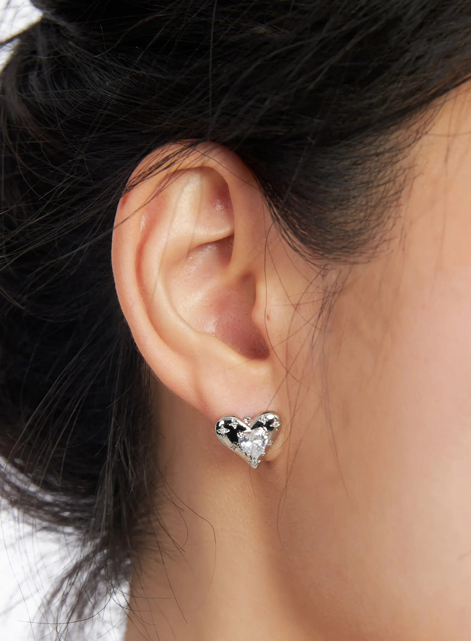 Heart Cubic Earrings CJ523