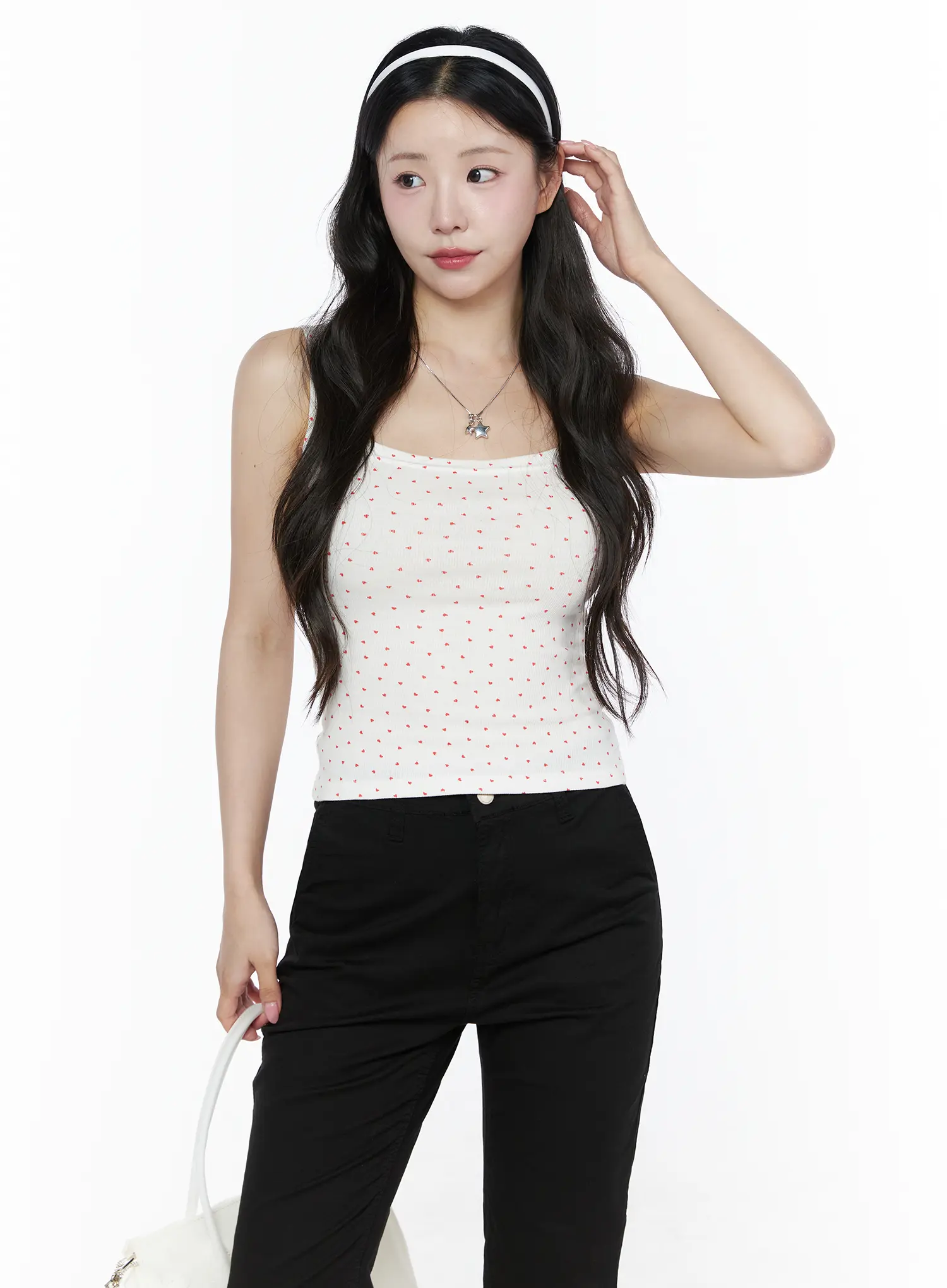 Heart Polka Dot Tank Top IU525