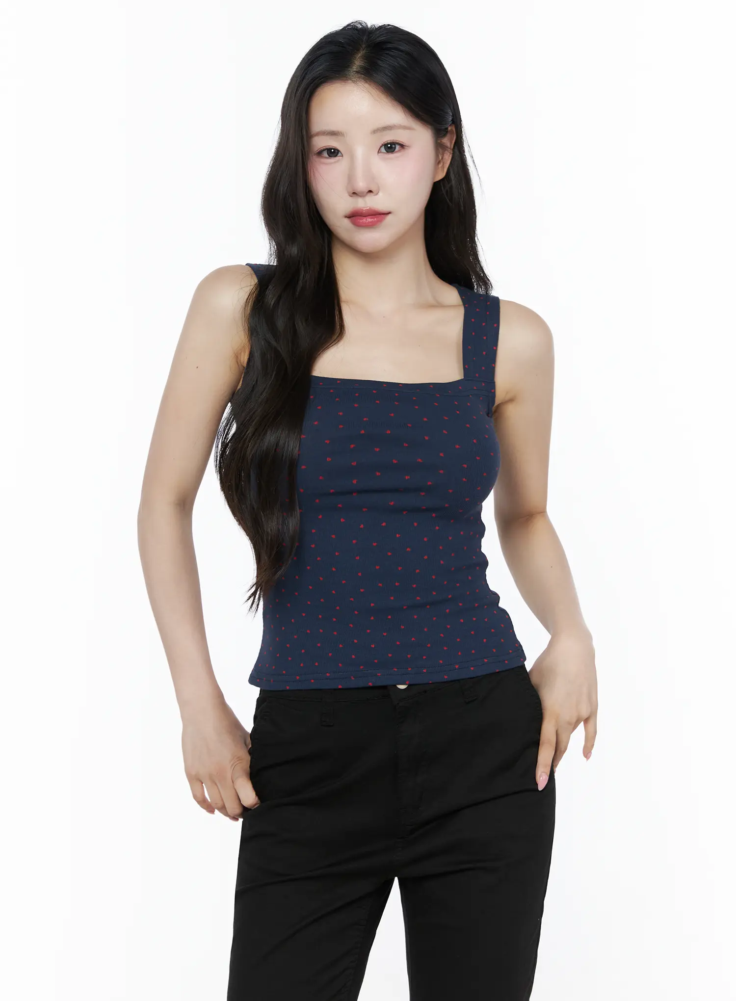 Heart Polka Dot Tank Top IU525 - Image 2