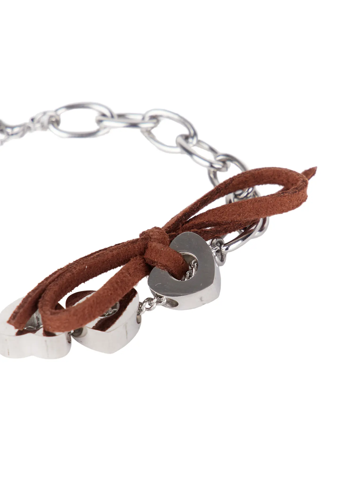 Heart Ribbon Charm Bracelet CJ515 - Image 5