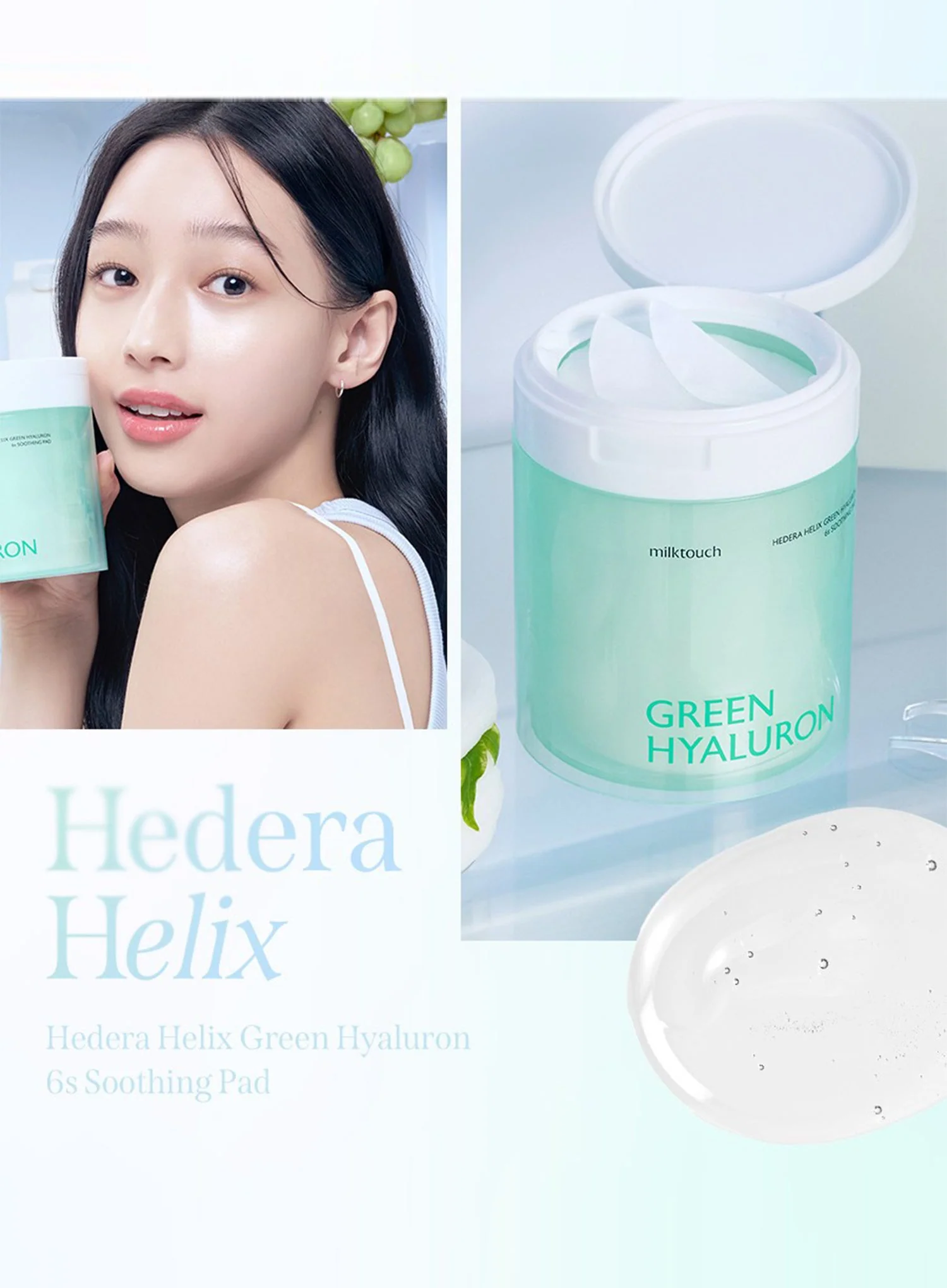 Hedera Helix Green Hyaluron 6s Soothing Pad (60pcs) - Image 4